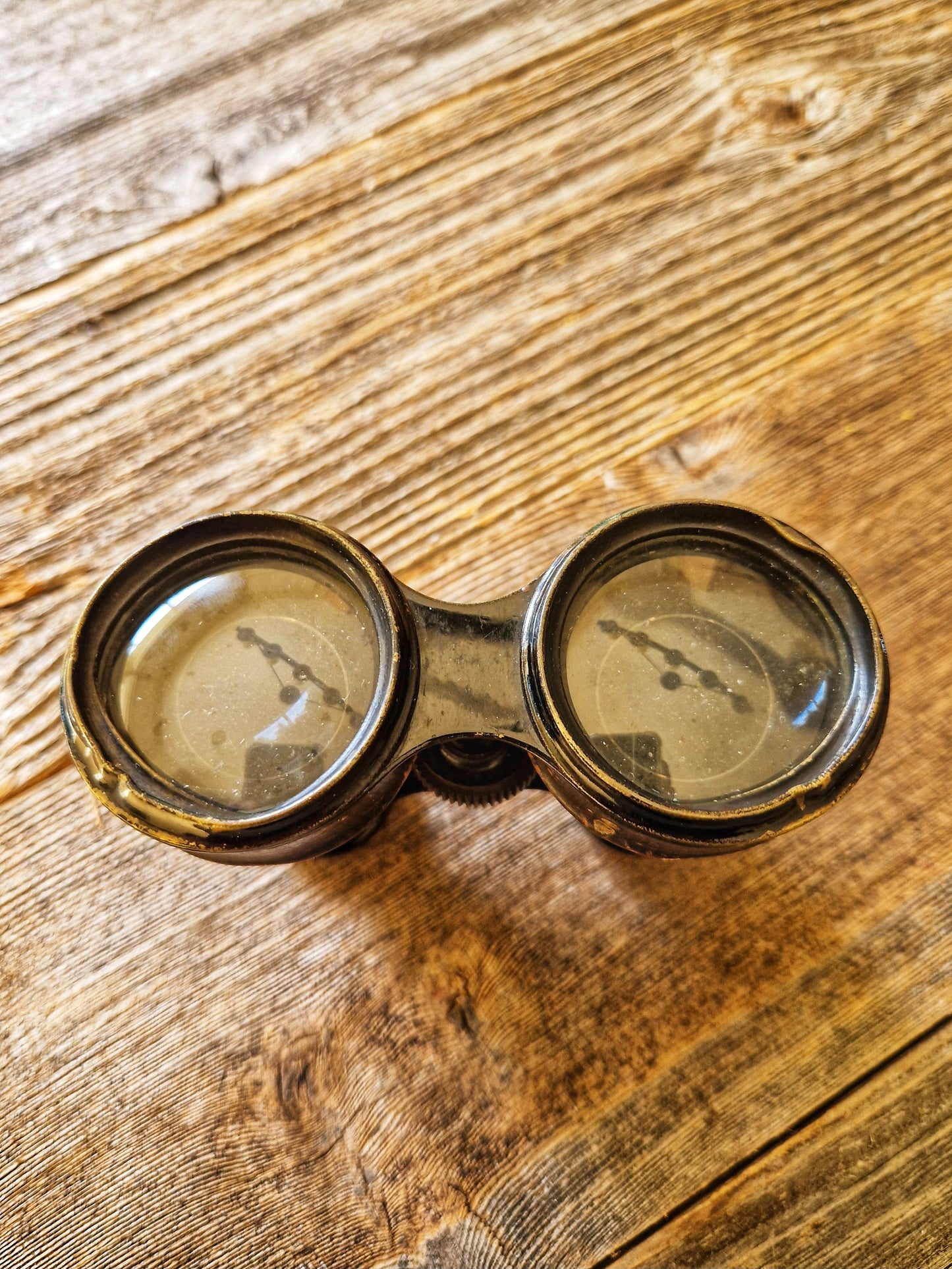French Leather-covered Binoculars c. 1900