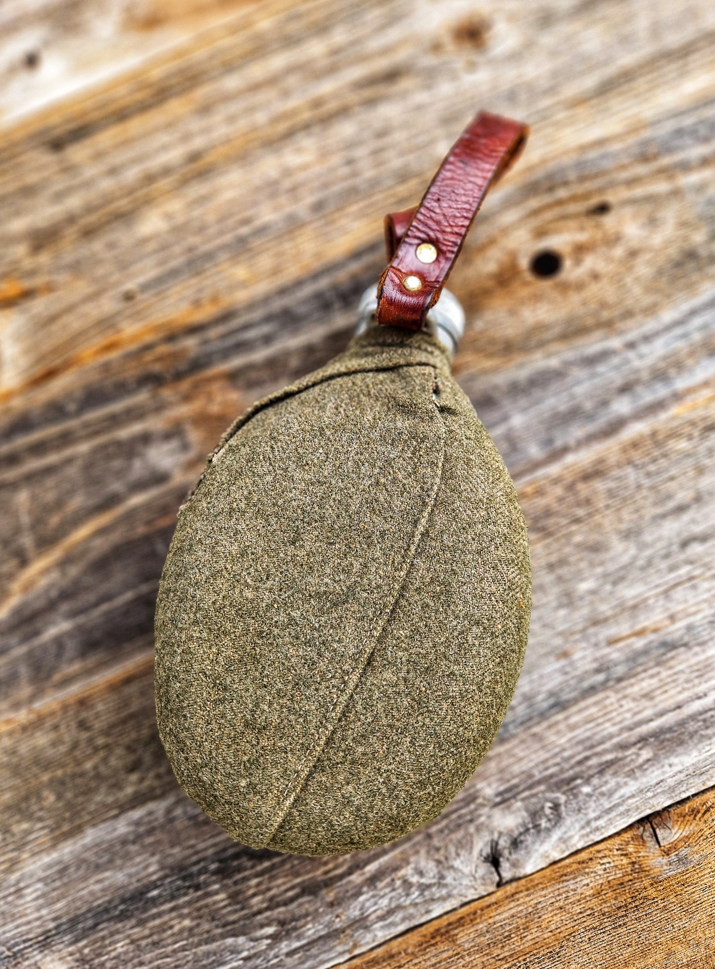 Swedish WWII-era M/29 Canteen with Wool Cover
