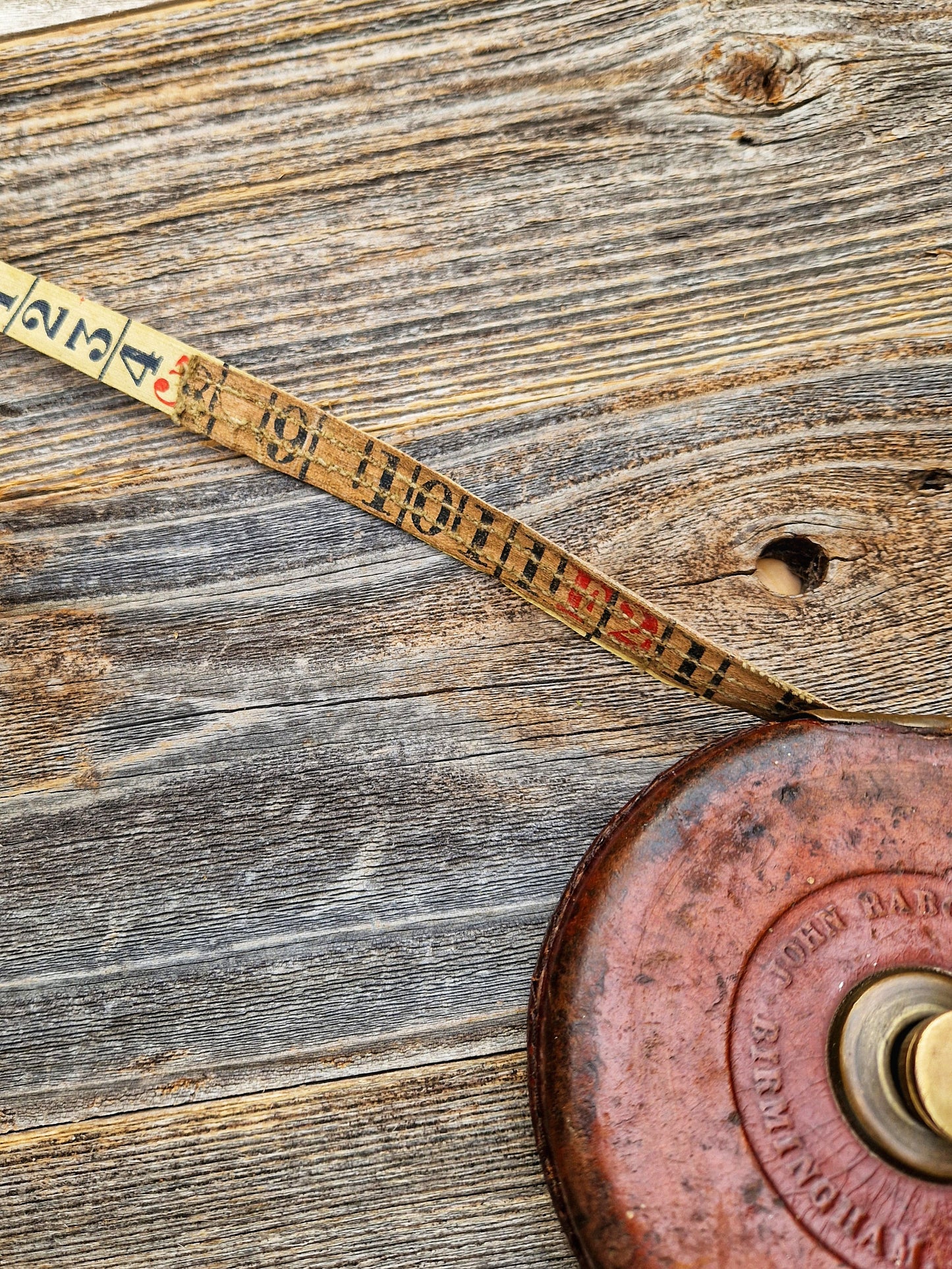 Rare John Rabone & Sons Girthing Tape Measure | Vintage Measuring Tool, Forestry Collectible