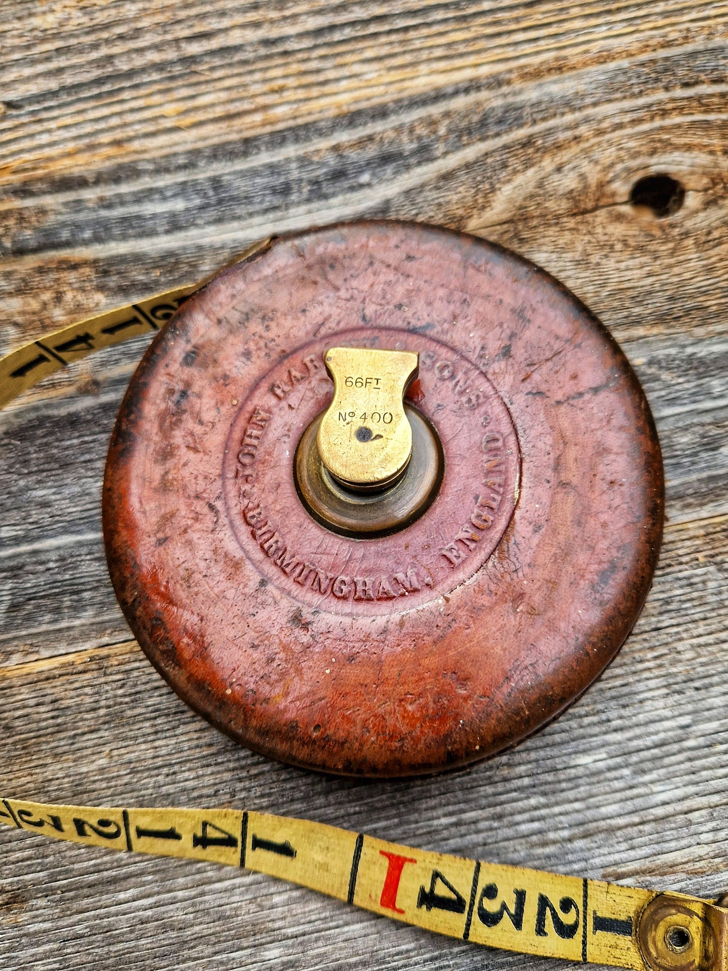 Rare John Rabone & Sons Girthing Tape Measure | Vintage Measuring Tool, Forestry Collectible