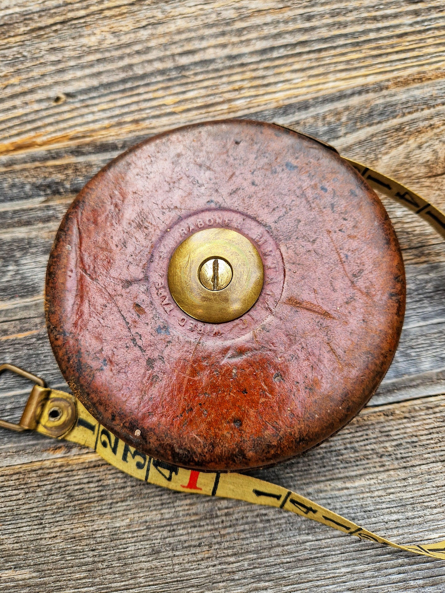 Rare John Rabone & Sons Girthing Tape Measure | Vintage Measuring Tool, Forestry Collectible