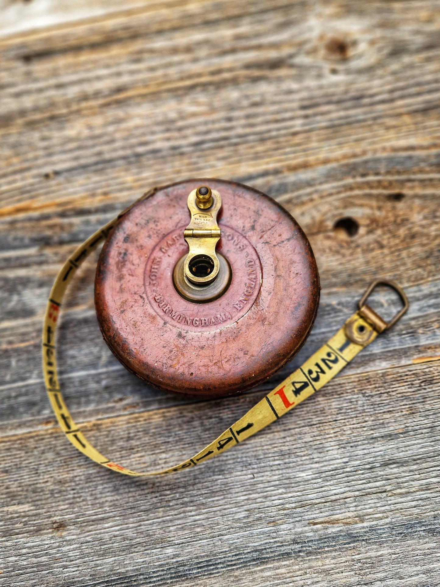 Rare John Rabone & Sons Girthing Tape Measure | Vintage Measuring Tool, Forestry Collectible