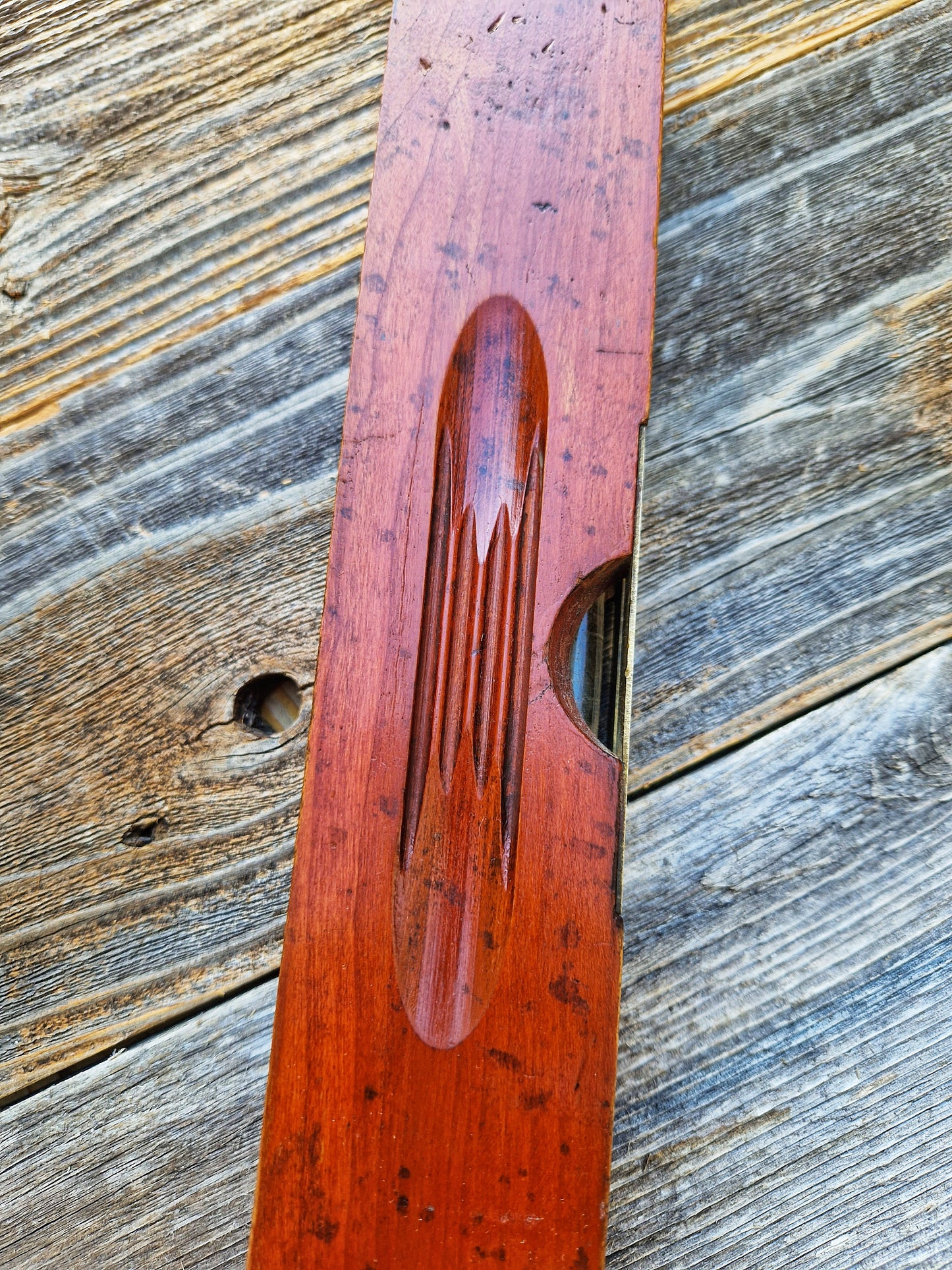 Iconic Henry Disston & Sons Wood & Brass Spirit Level