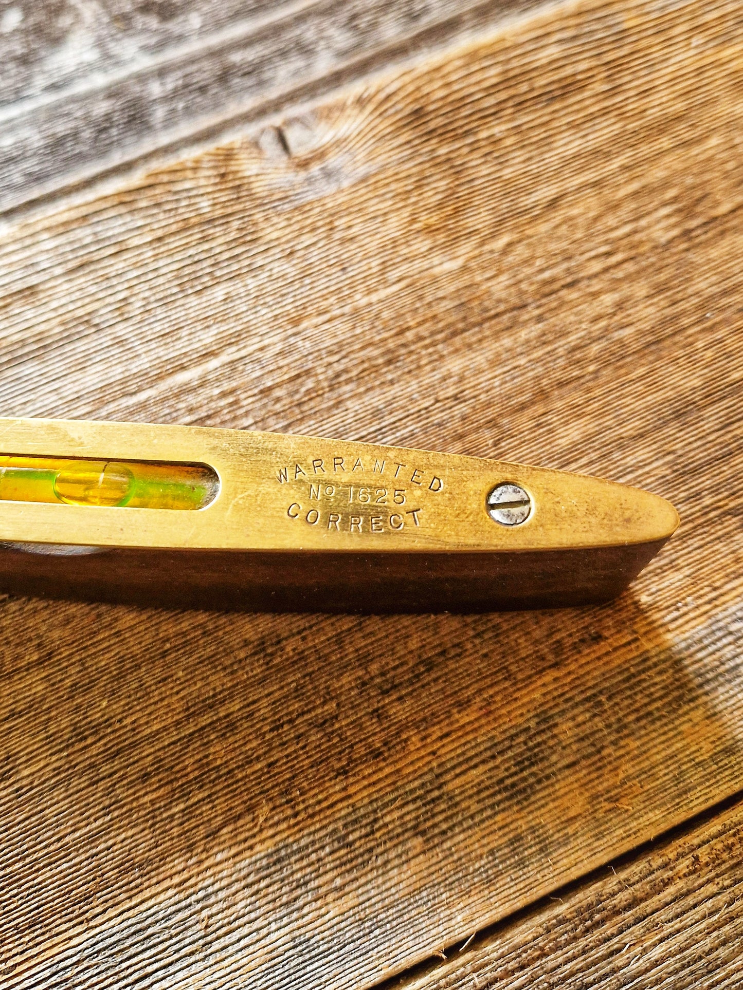Superb 1950s Rabone Brass & Rosewood Spirit Level
