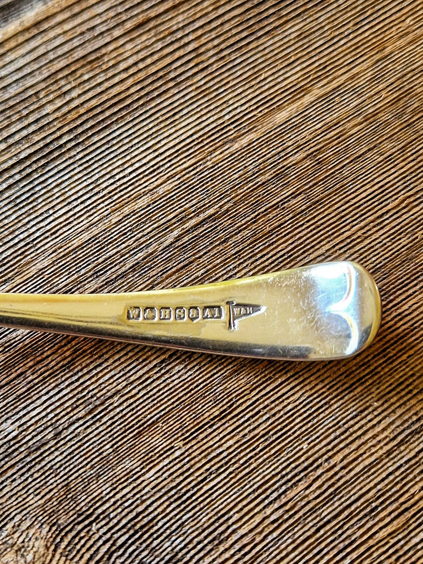 Set of 3 English Silver Plate Spoons, Early 1900s