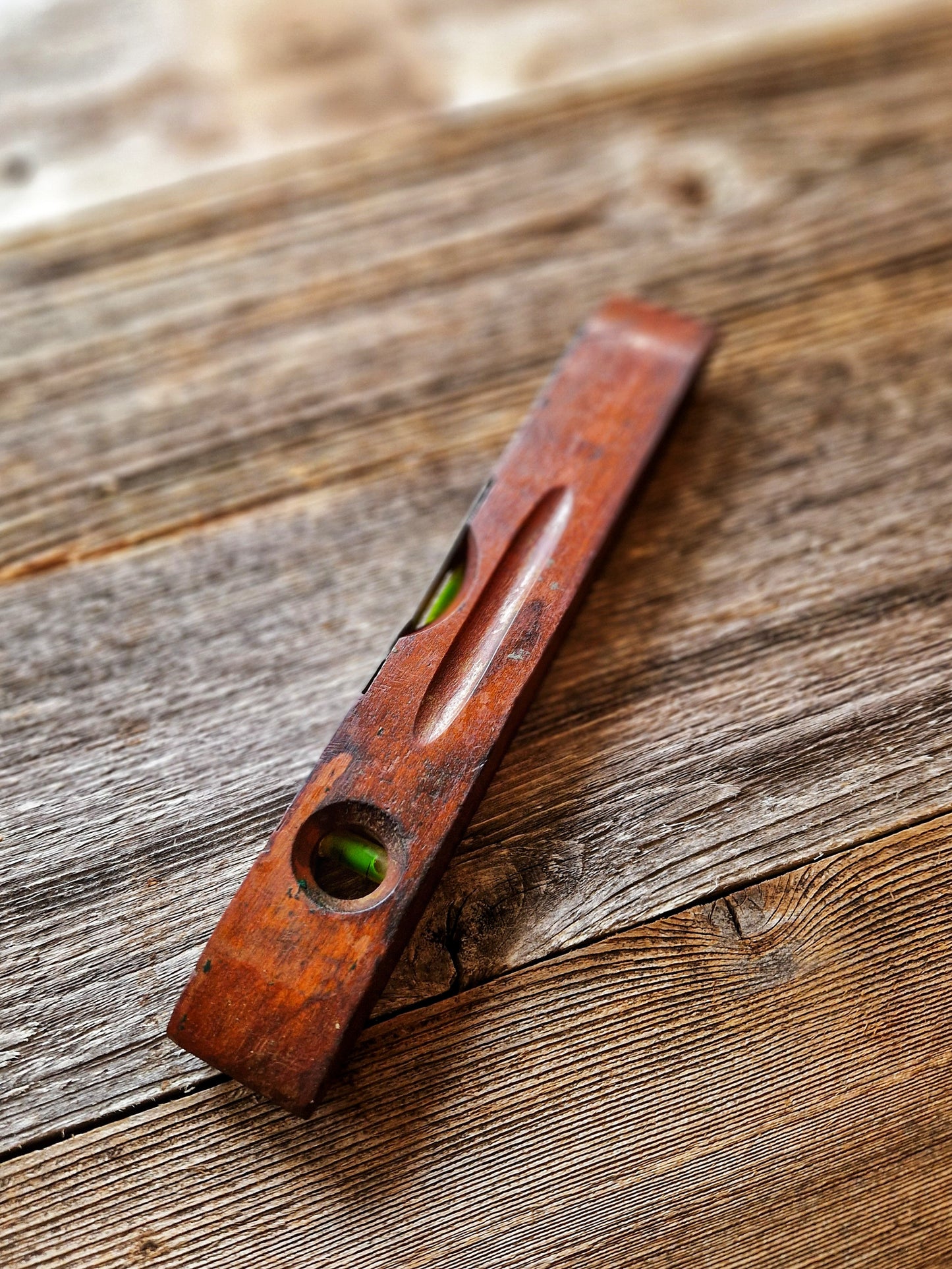 Remarkable 1930s Stanley Model 259 Walnut Torpedo Spirit Level