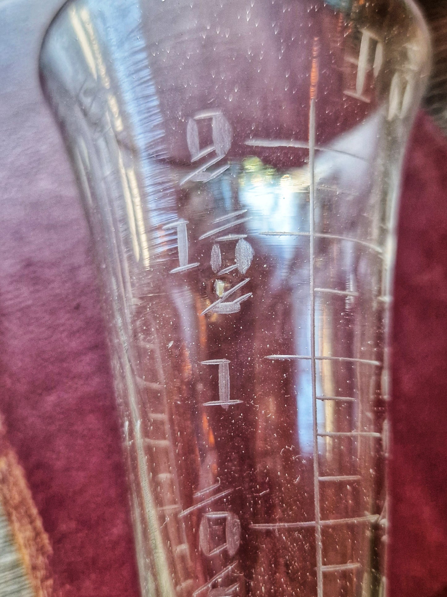 19th Century English Apothecary Glass Measuring Jug