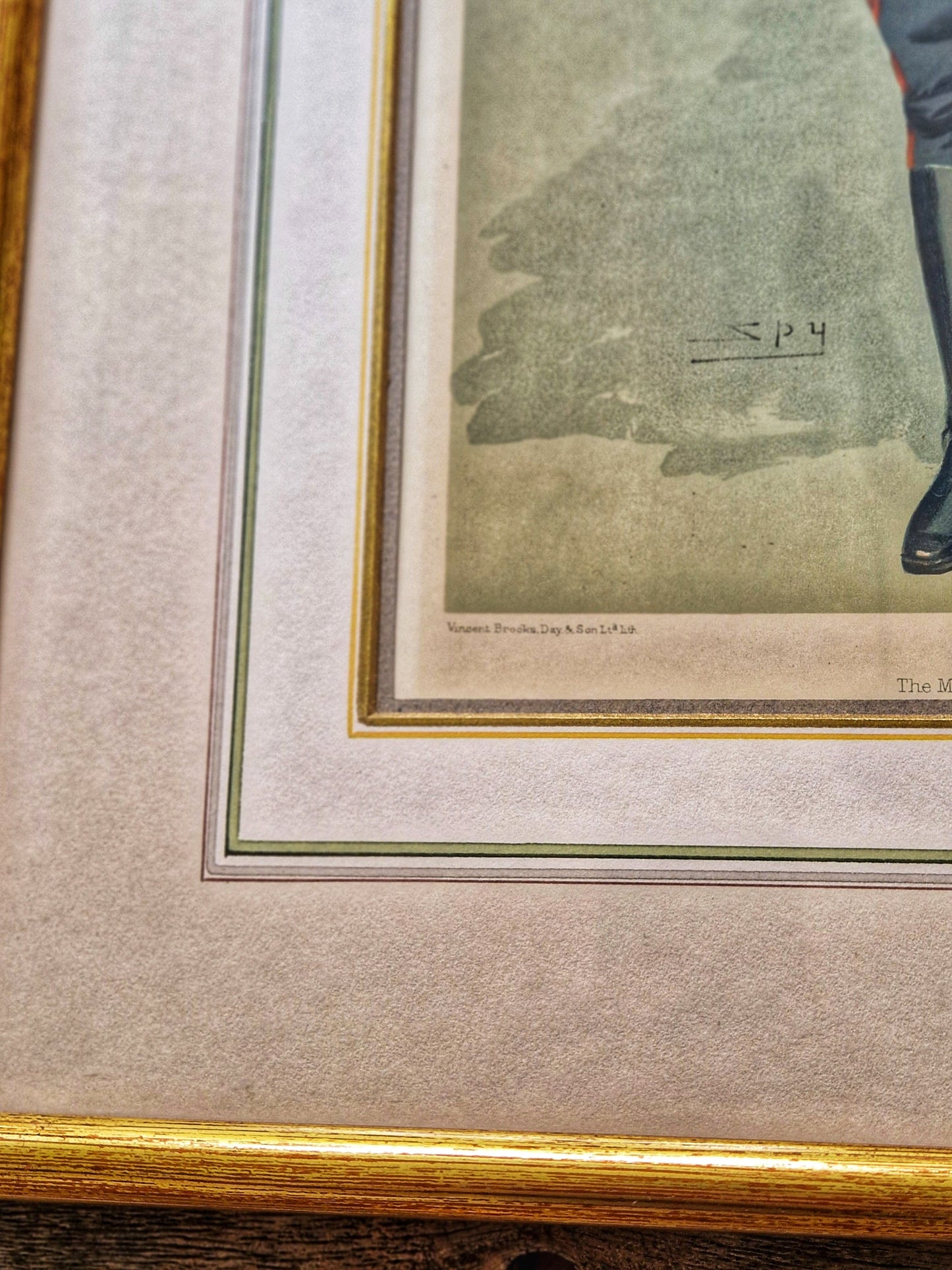 Authentic 1905 Framed Vanity Fair Spy Print – “The Master General” | Antique Color Lithograph