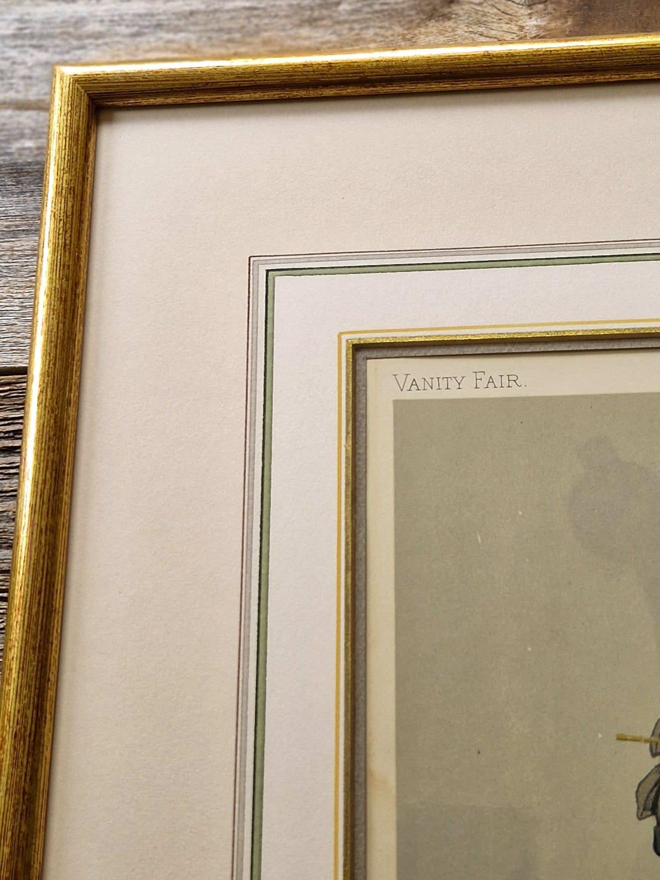 Authentic 1892 Framed Vanity Fair Spy Print – “Brown” | Antique Color Lithograph