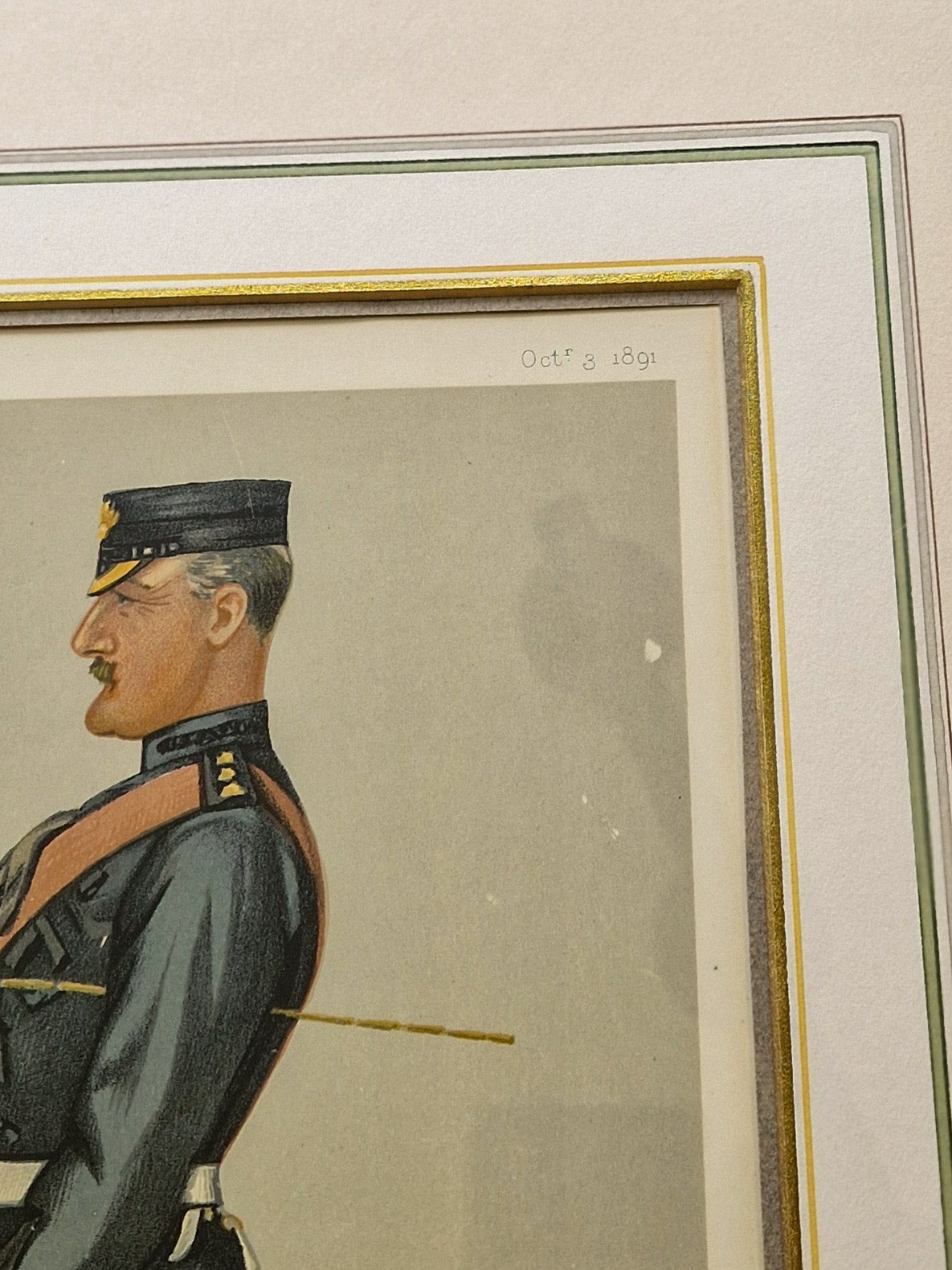 Authentic 1892 Framed Vanity Fair Spy Print – “Brown” | Antique Color Lithograph