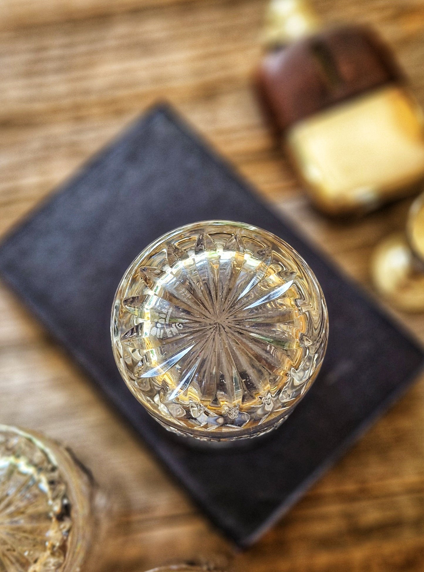 Trio of Royal Doulton Juno Crystal Tumblers | Set of 3 Vintage Whiskey Glasses