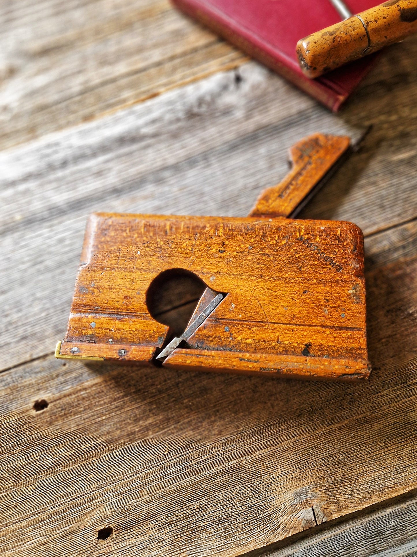 Early W. Greenslade Beechwood Carriage Maker’s Plane