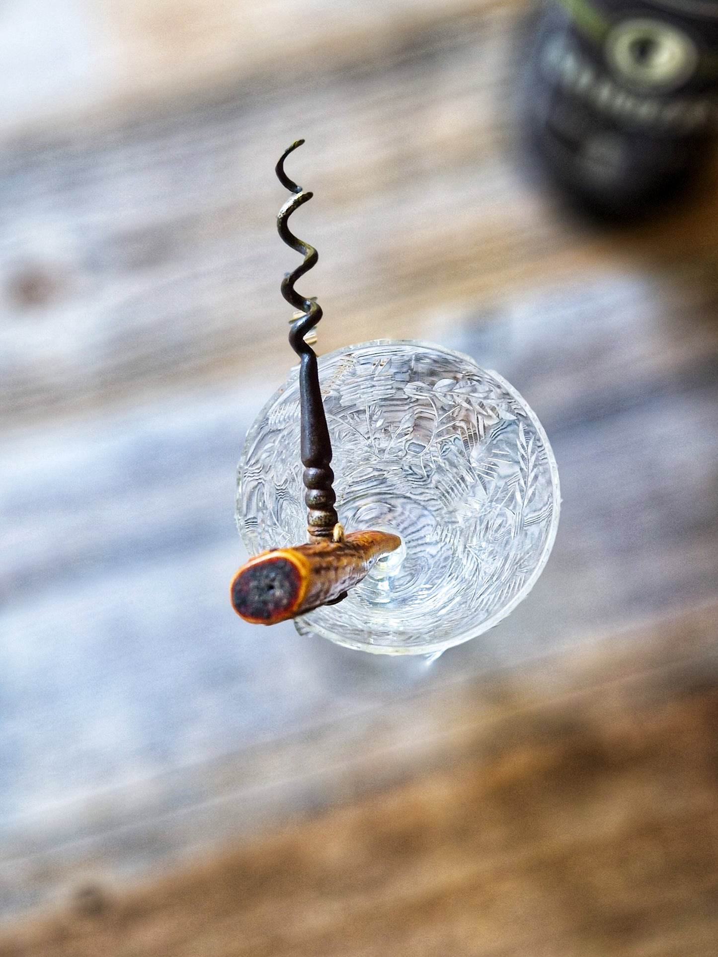 Striking Early 1900s Horn-Handled Corkscrew | Antique Barware