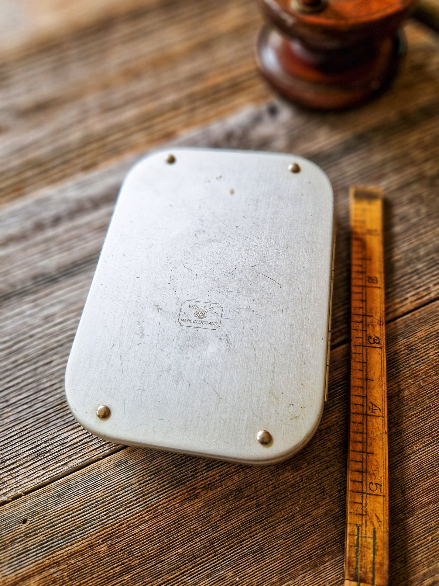 Collectible Wheatley Fly Box with 15 Trout & Salmon Flies | Vintage Mid-Century Silmalloy Clip Case