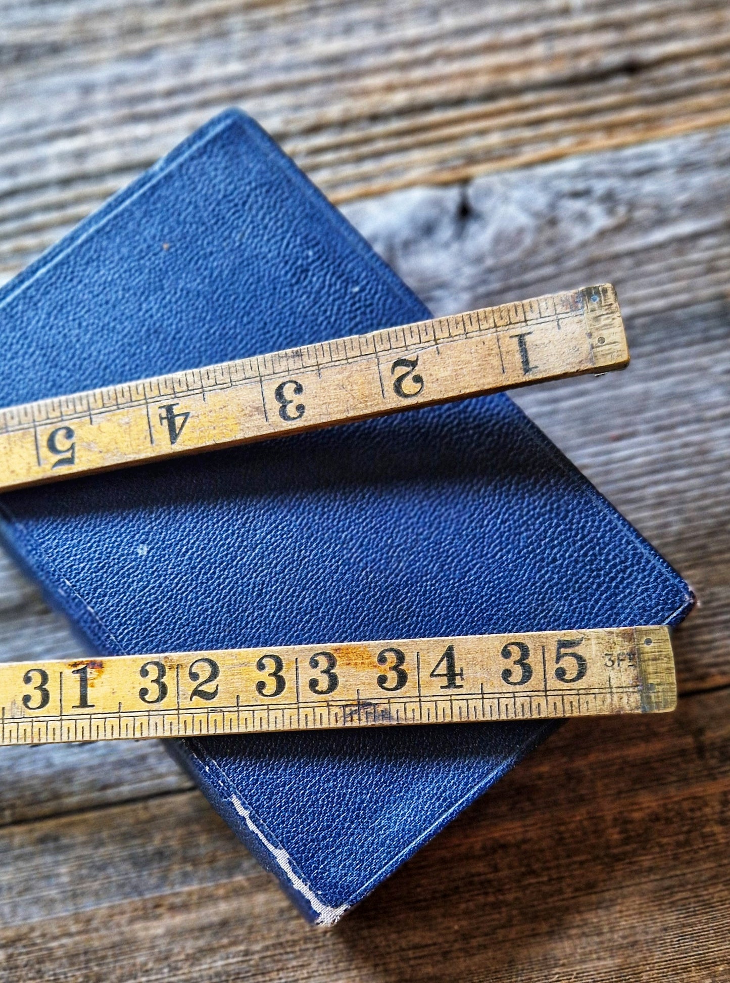 Classic Rabone boxwood folding ruler - No. 1167, 36-inch model with brass hinges | Vintage English measuring tool