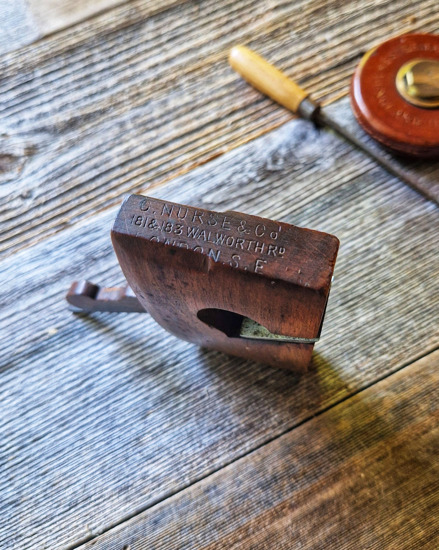 Attractive English Early 1900s “Invicta” Moulding Plane by C. Nurse & Co.