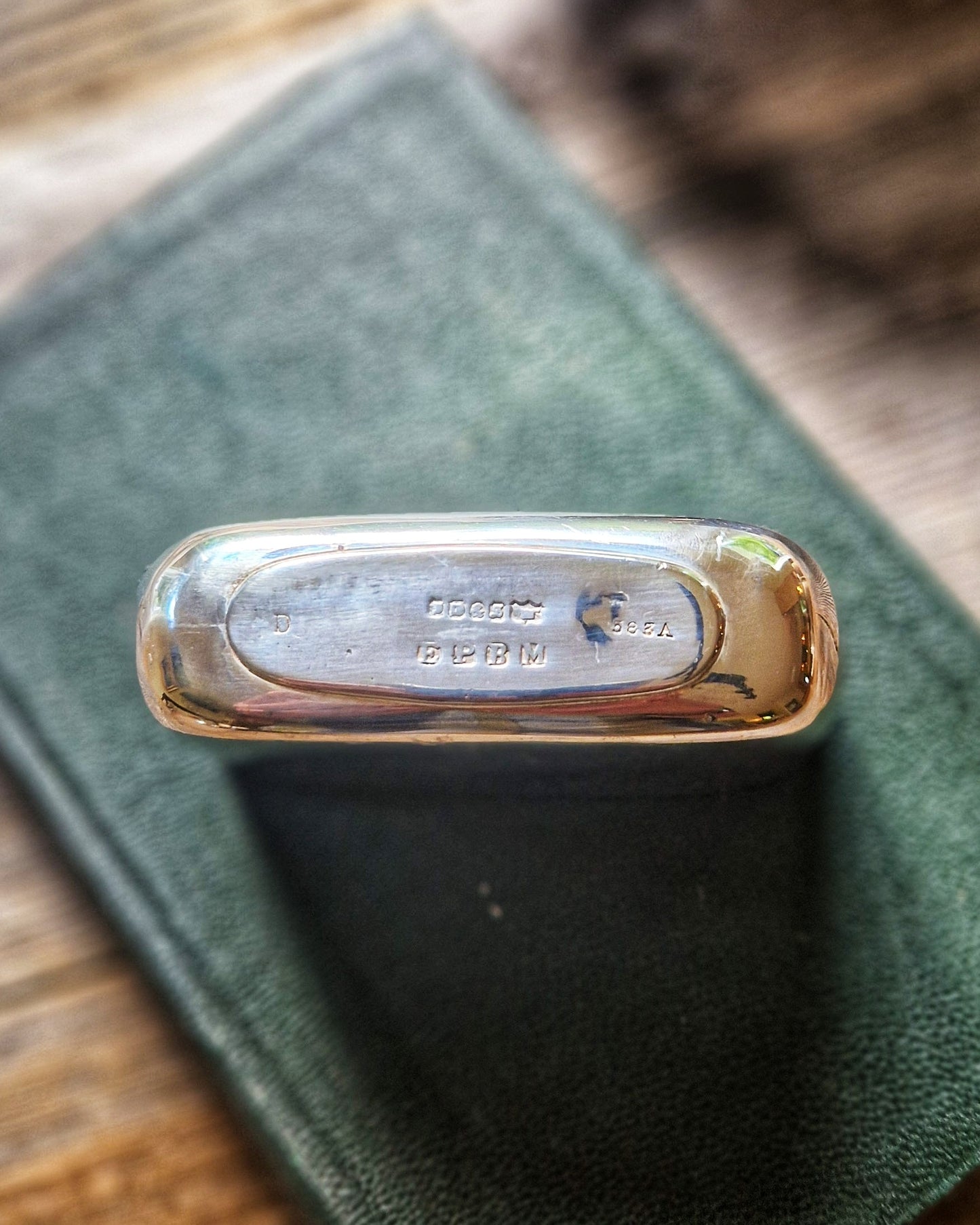 1930s James Dixon Hip Flask | 5 Inch Silver Plate & Leather Pocket Flask with Bayonet Cap & Removable Cup, Model 583A