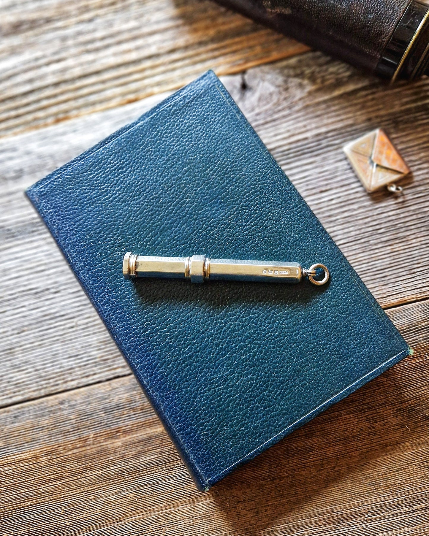 1912 Sterling Silver Pencil Holder by William Vale & Sons of Birmingham