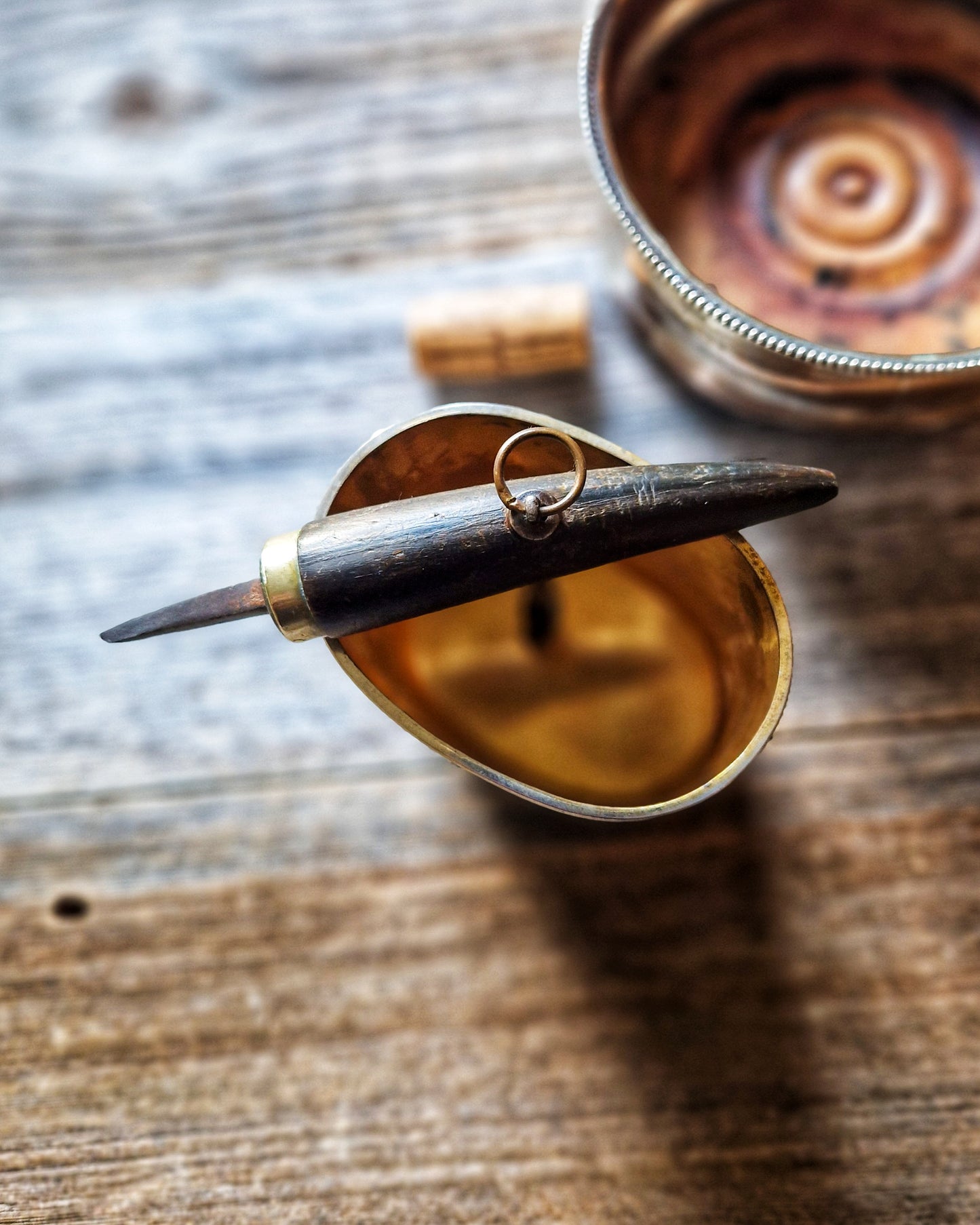 Victorian Horn-Handled Adelaide Corkscrew with Silver-Plated Collar | Gentleman’s Antique Wine Accessory
