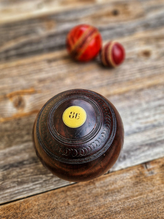 Gorgeous English Lignum Vitae Lawn Bowl