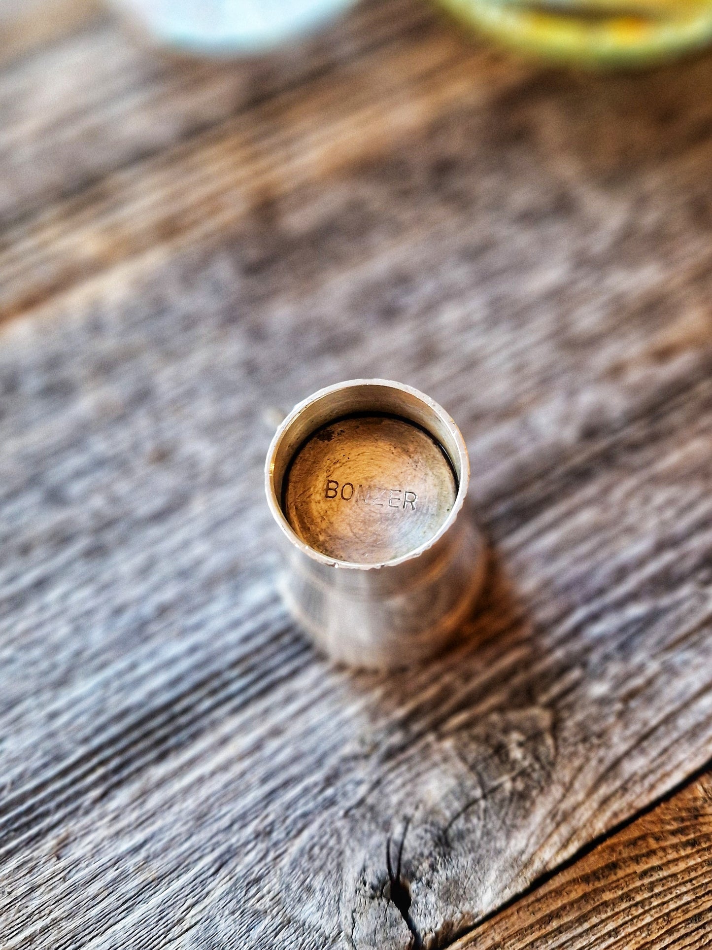 Deco-style Bonzer Silver-Plated 1/6 Gill Spirit Measure