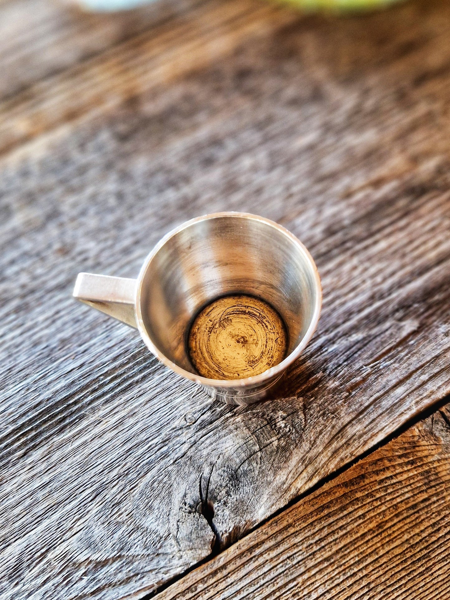 Deco-style Bonzer Silver-Plated 1/6 Gill Spirit Measure