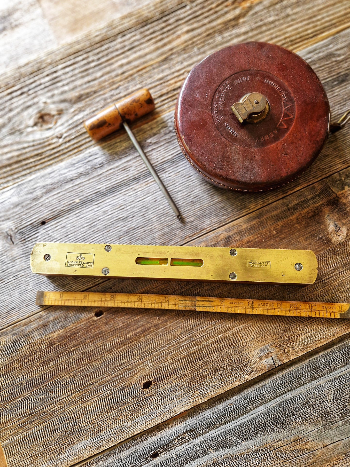 Original 1920s W. Marples & Sons 10-inch Spirit Level
