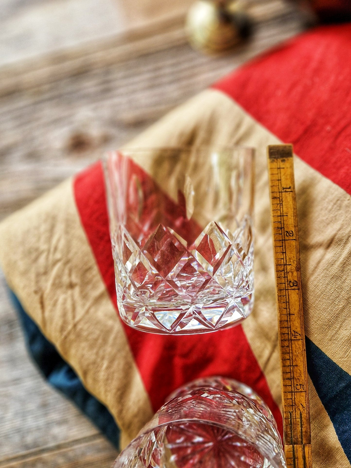 Royal Brierley Gainsborough Crystal Whisky Tumblers (Pair) | Vintage Barware