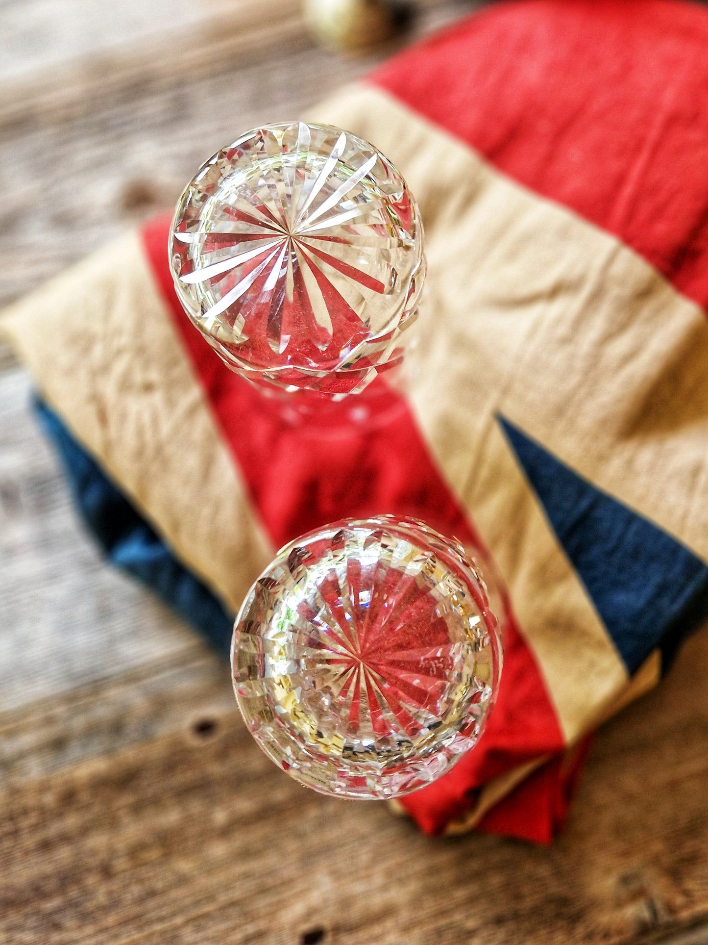 Royal Brierley Gainsborough Crystal Whisky Tumblers (Pair) | Vintage Barware