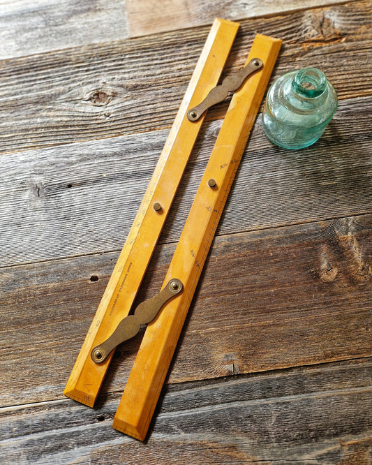 Early 1900s W.H. Harling Boxwood Parallel Rule | Navigation & Drafting Instrument