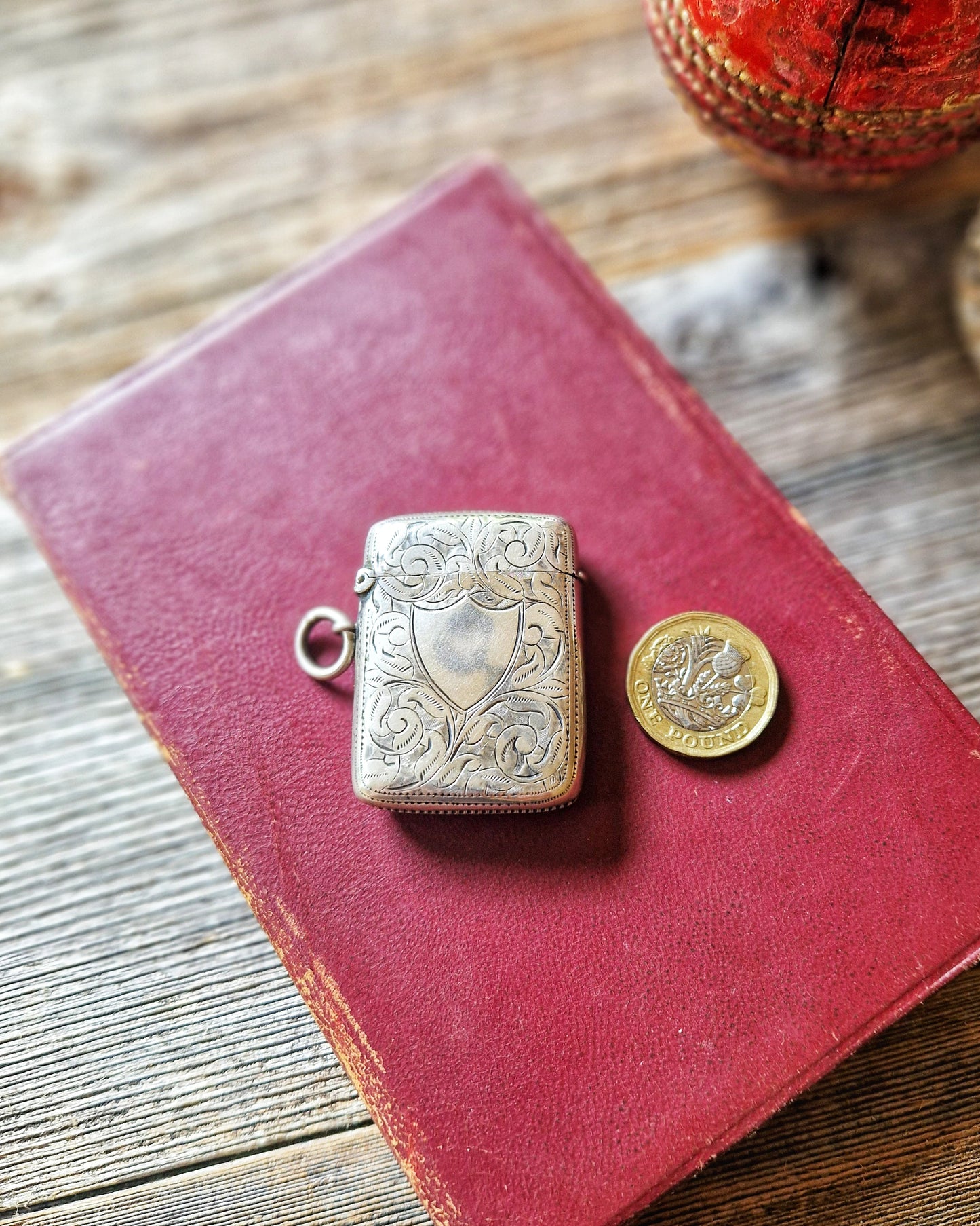 1898 Silver Vesta Case by Minshull & Latimer of Birmingham | Finely Engraved Victorian Match Safe