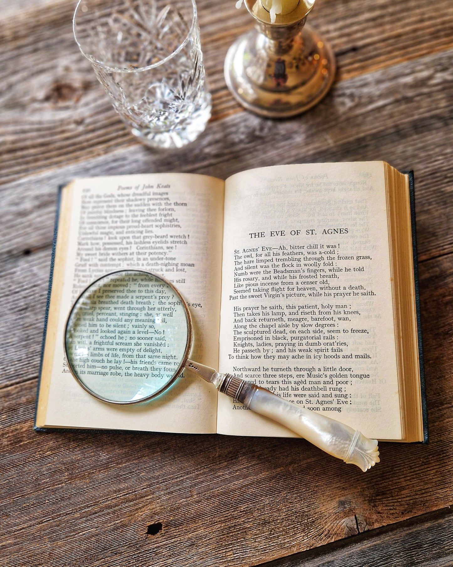 Pocket Edition of John Keats Poems | Mid-Century Nelson Classic in Green Leatherette with Gilt Spine