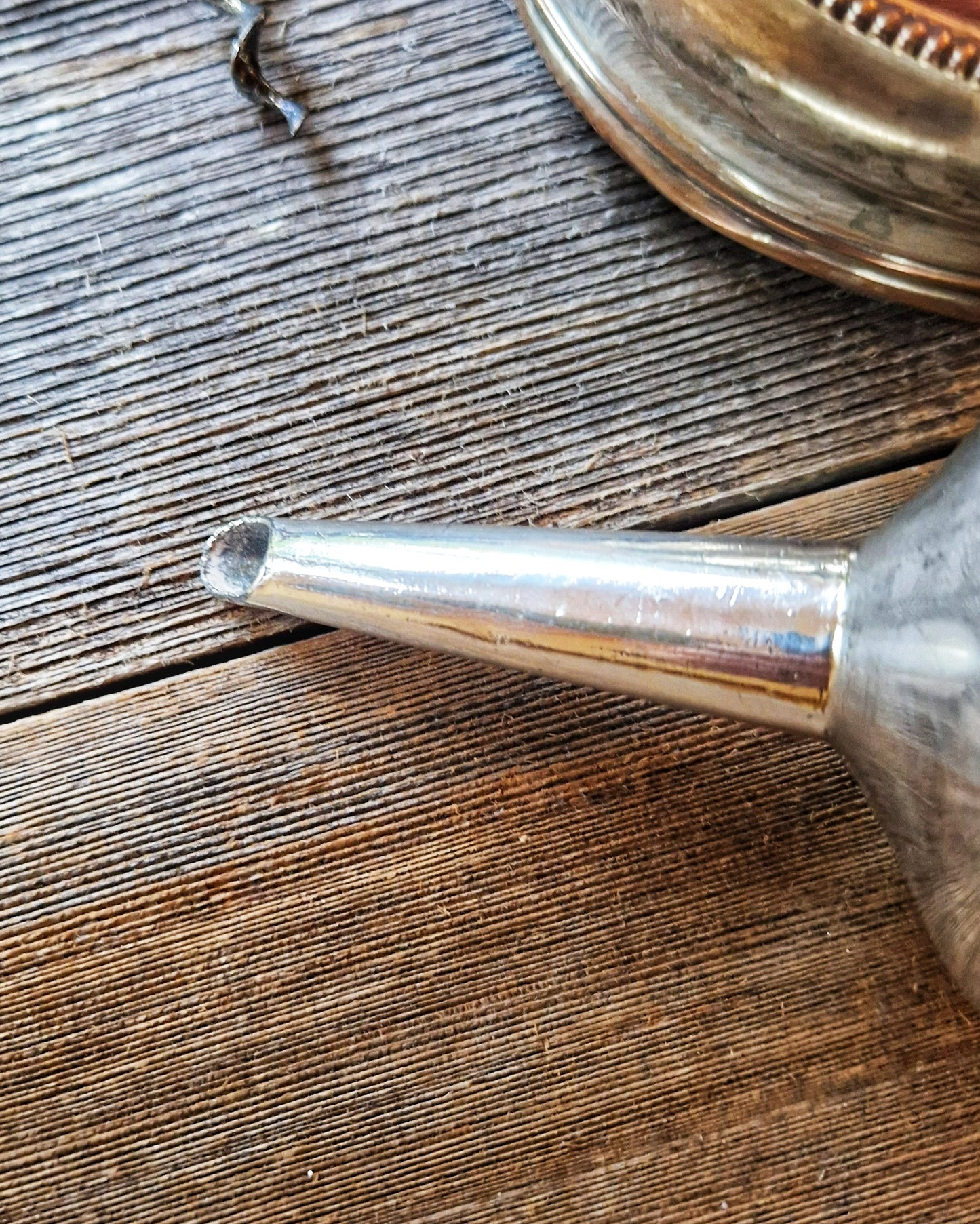 Victorian Silver Plate Wine Funnel by Atkin Brothers | Antique English Wine Accessory (1880–1910)