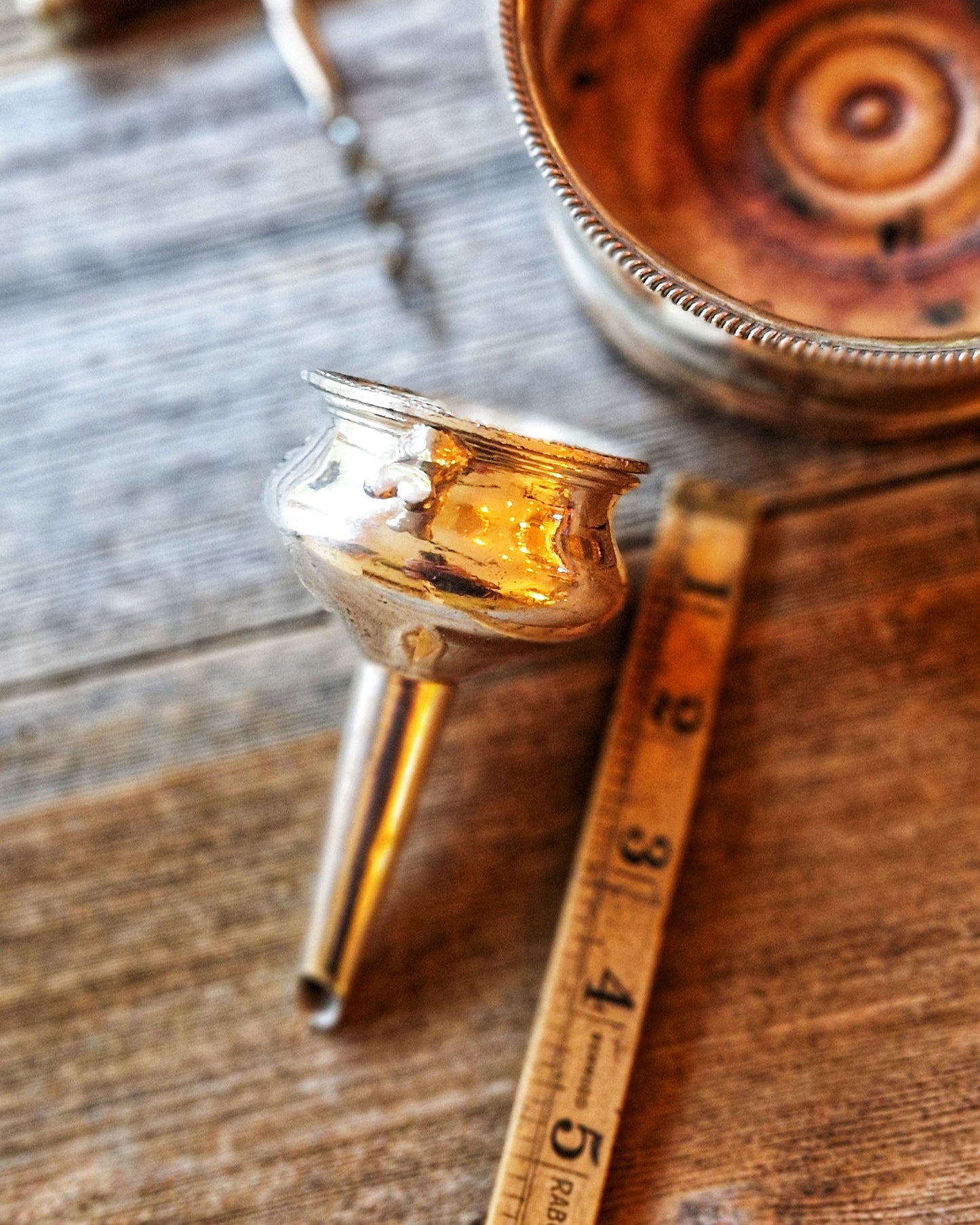 Victorian Silver Plate Wine Funnel by Atkin Brothers | Antique English Wine Accessory (1880–1910)
