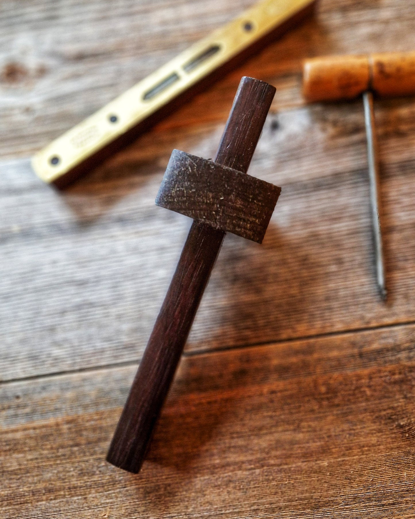EMIR Mortise Gauge in Beech & Brass | Vintage 1950s–70s English Woodworking Tool