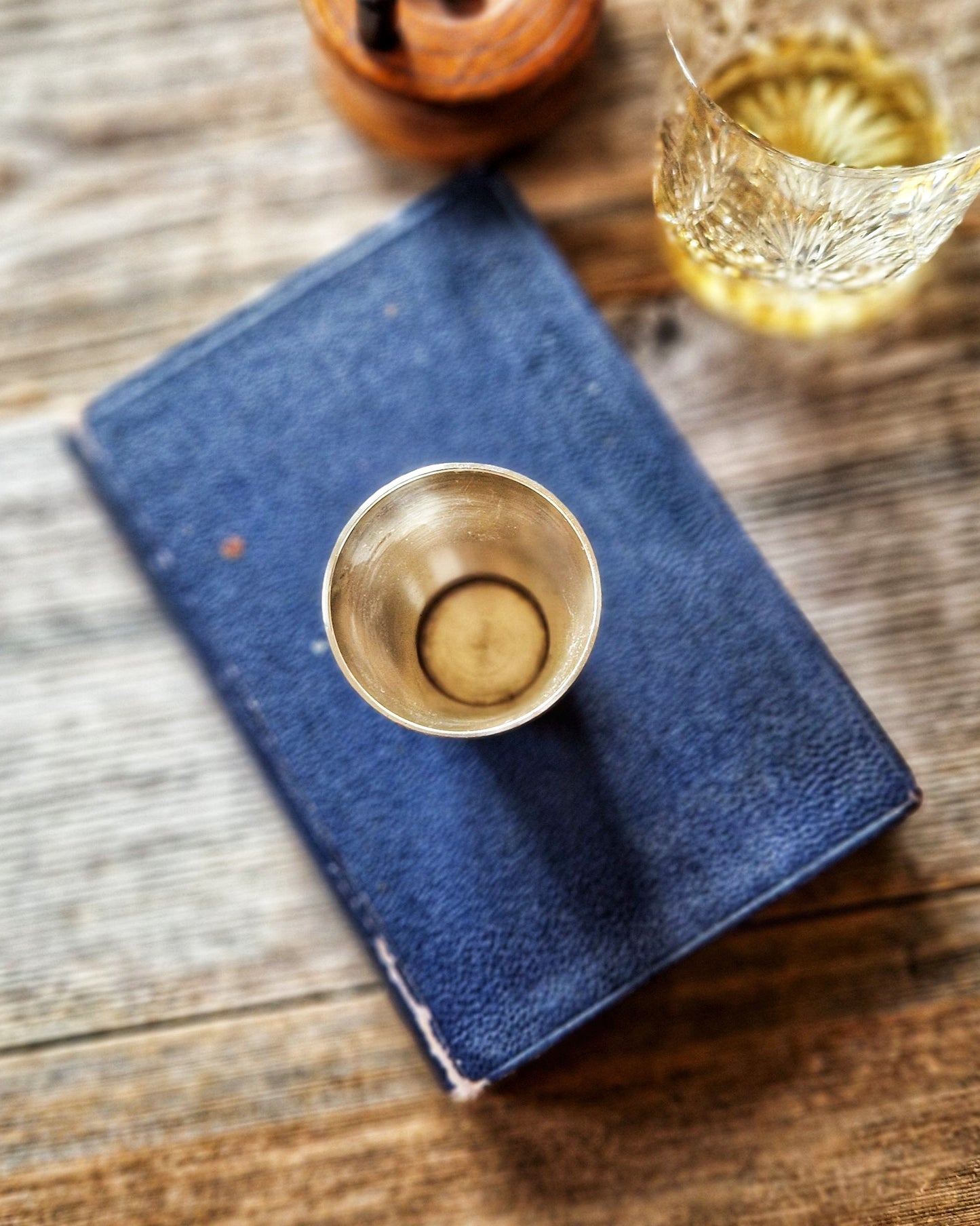 Crown-Stamped 1/3 Gill Spirit Measure by Bonzer | Vintage English Pub-Certified Jigger