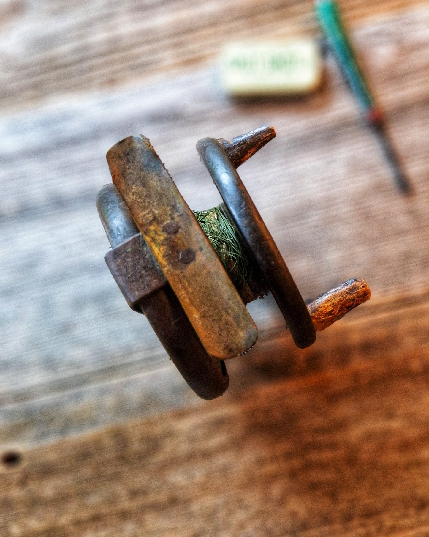 3-1/2-Inch Nottingham Reel with Bone Handles | Antique Wood & Brass English Fishing Tackle c. 1880-1910