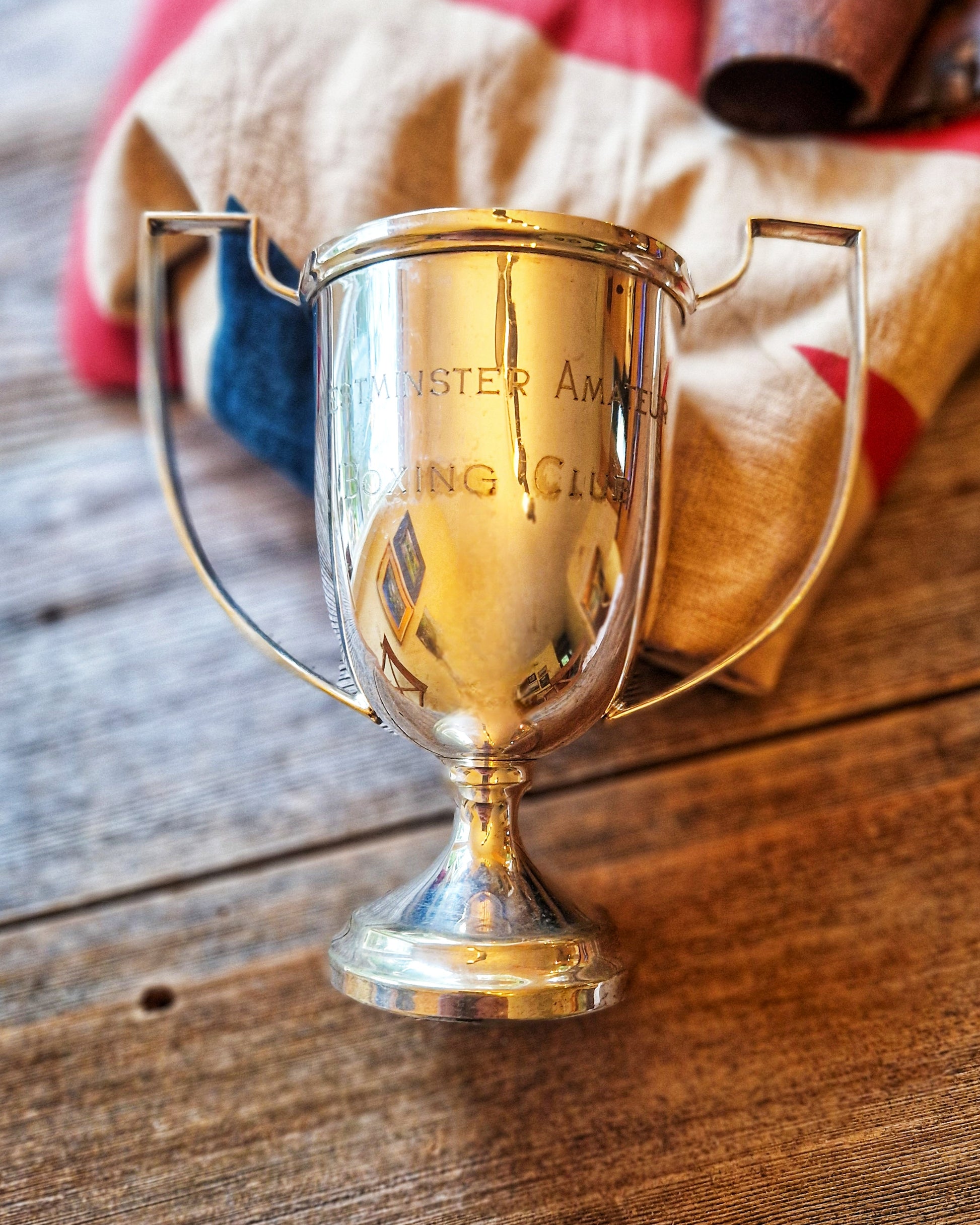 Vintage Silver Plated Boxing Trophy | Westminster Amateur Boxing Club (London), c. 1950–1970