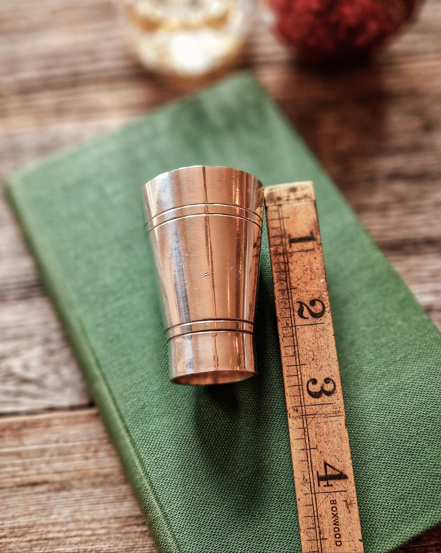 Bonzer 1/3 Gill Spirit Measure | Vintage English Crown-Stamped Pub Jigger