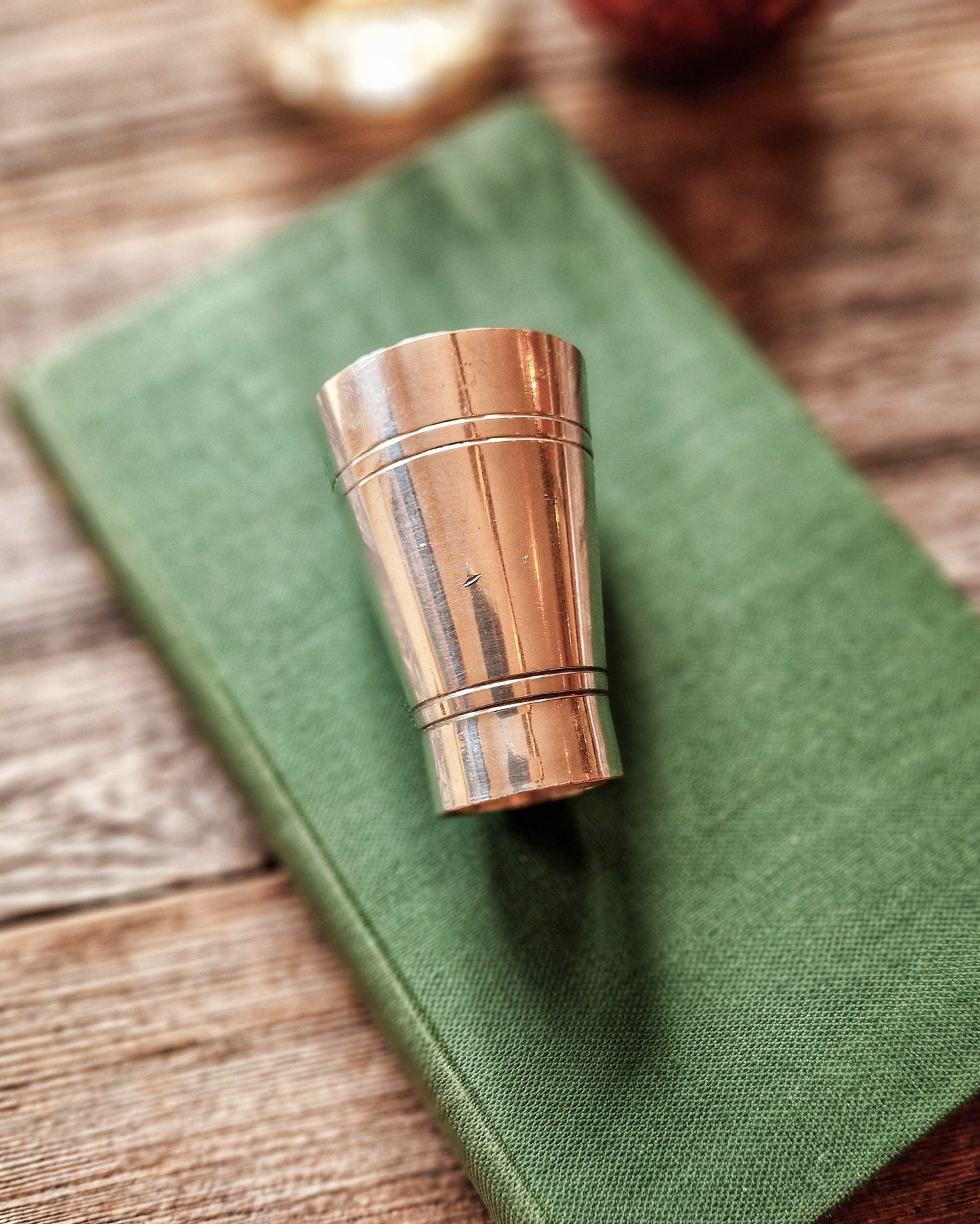 Bonzer 1/3 Gill Spirit Measure | Vintage English Crown-Stamped Pub Jigger