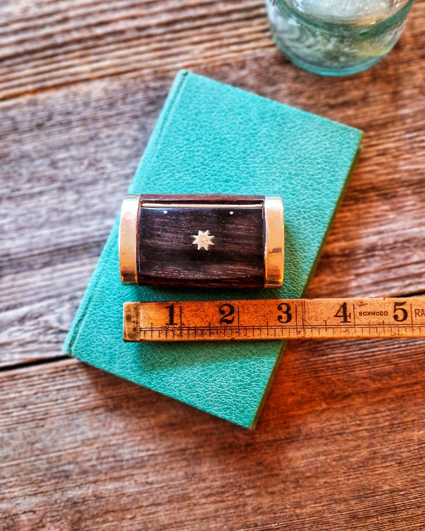 Victorian Wooden Snuff Box with Inlaid Star Motif | Antique English Gentleman’s Accessory