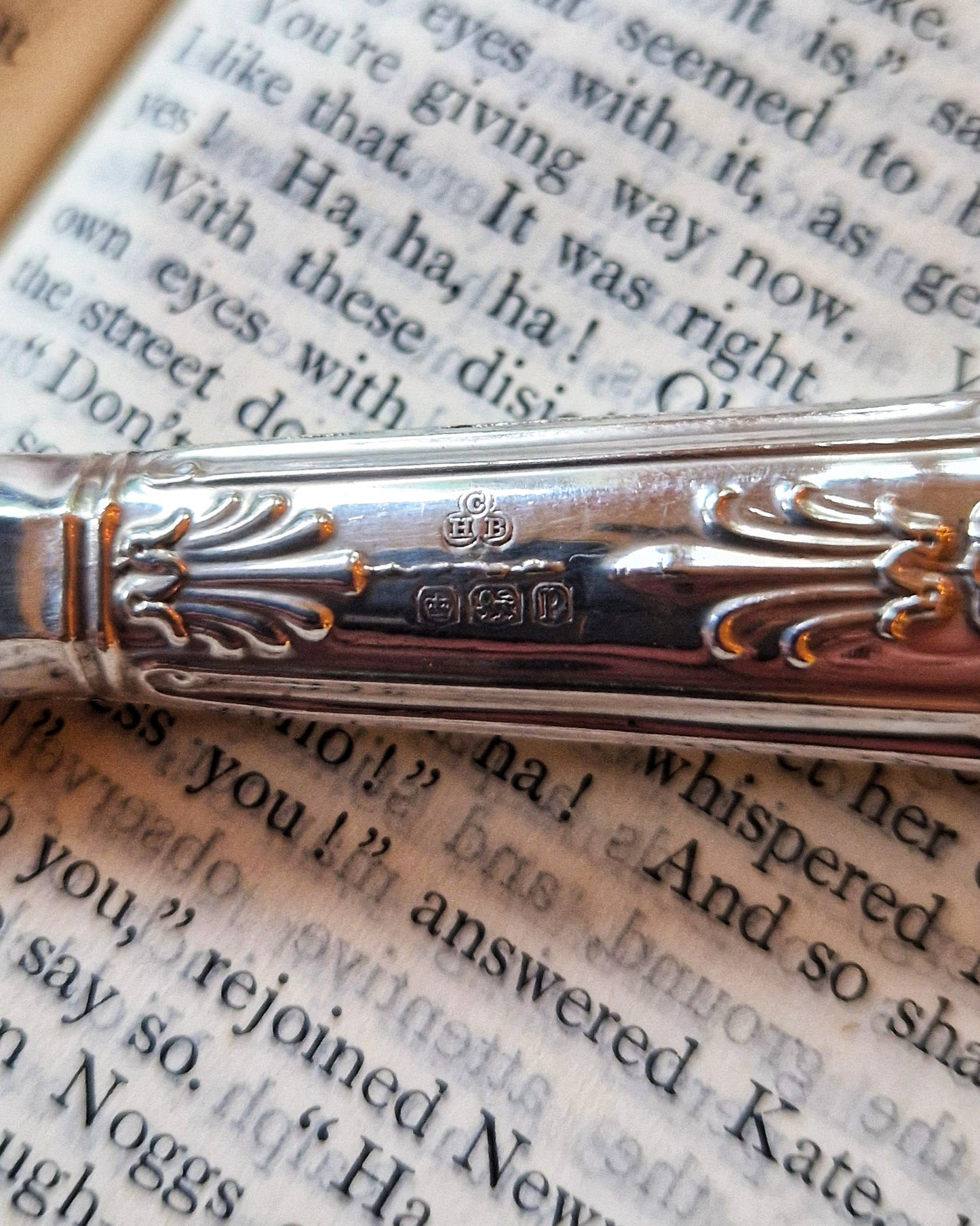 Sterling Silver-Handled Magnifying Glass by C.H. Beatson, c. 1937 | Vintage English Desk Magnifier