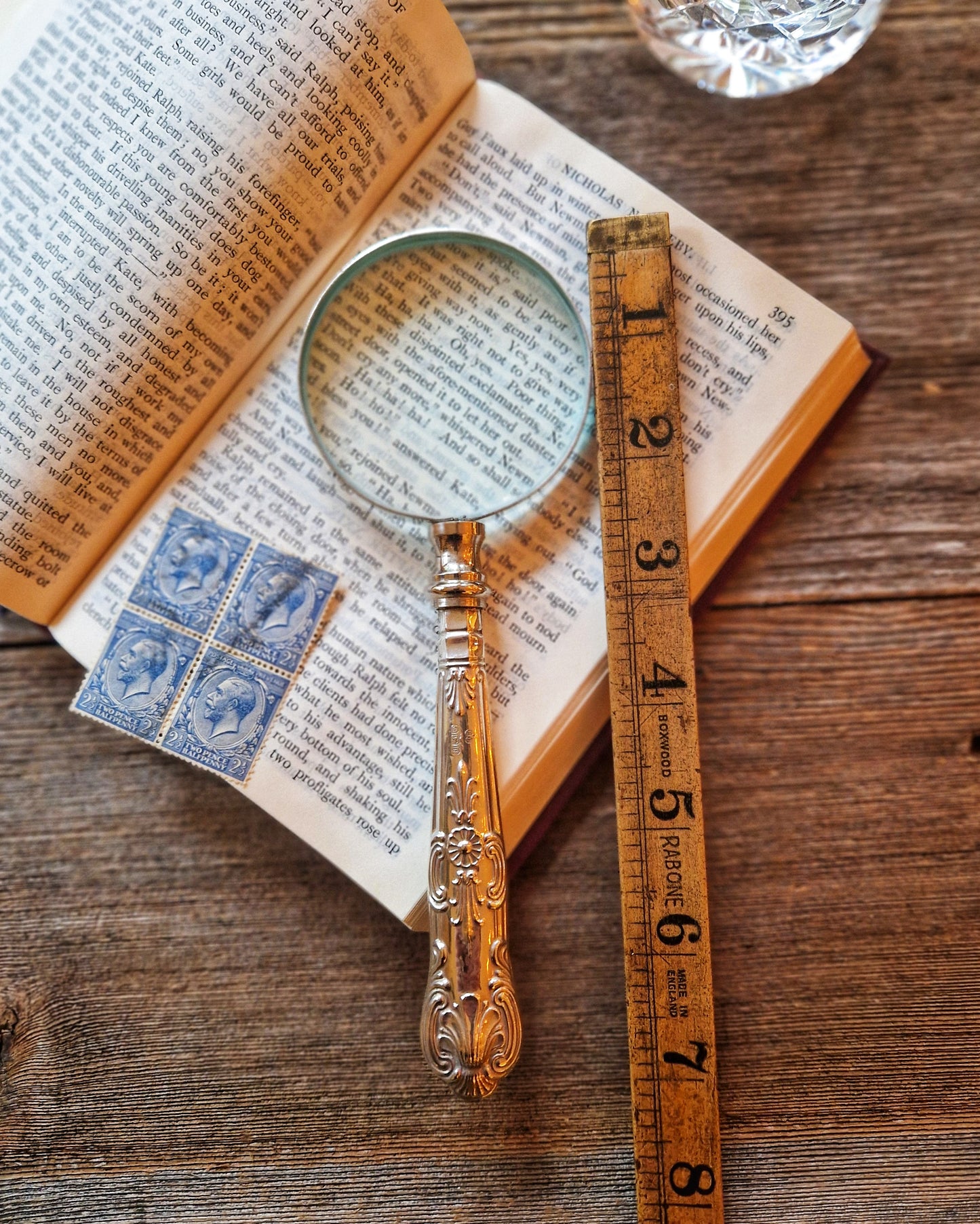 Sterling Silver-Handled Magnifying Glass by C.H. Beatson, c. 1937 | Vintage English Desk Magnifier