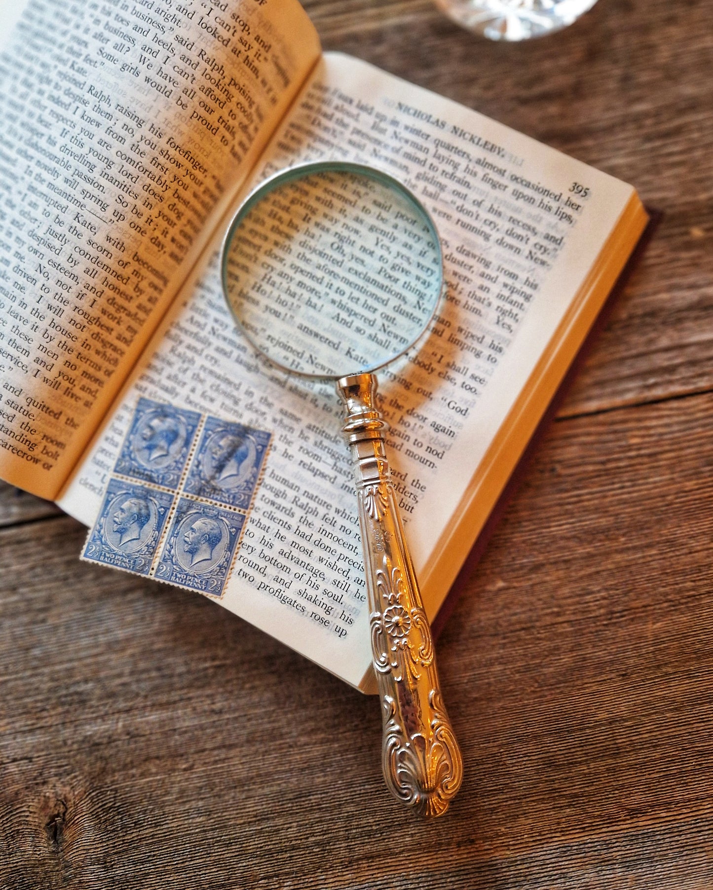 Sterling Silver-Handled Magnifying Glass by C.H. Beatson, c. 1937 | Vintage English Desk Magnifier