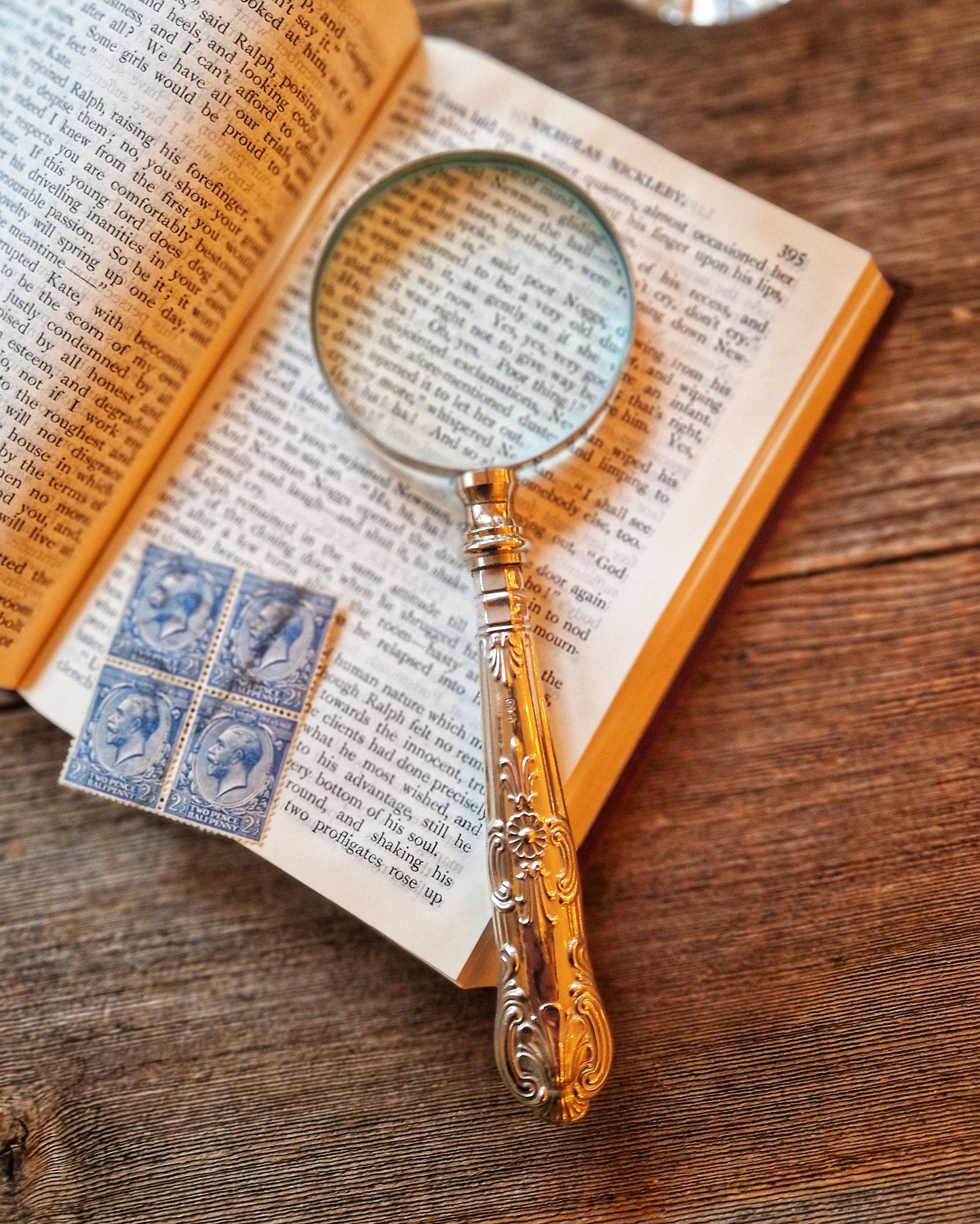 Sterling Silver-Handled Magnifying Glass by C.H. Beatson, c. 1937 | Vintage English Desk Magnifier 