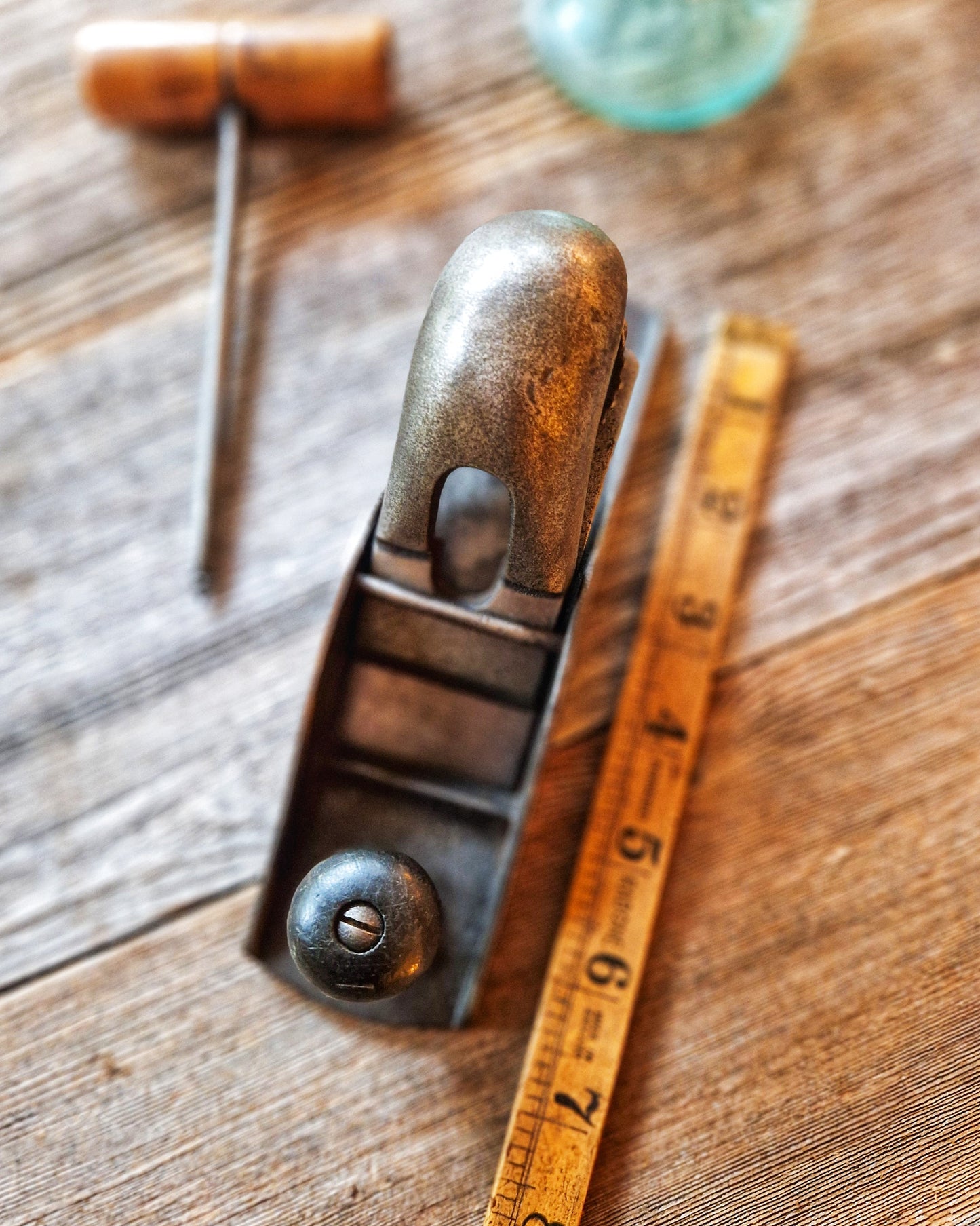 Vintage P910 Block Plane c. 1945-1955 | British Post-War Metal Woodworking Tool