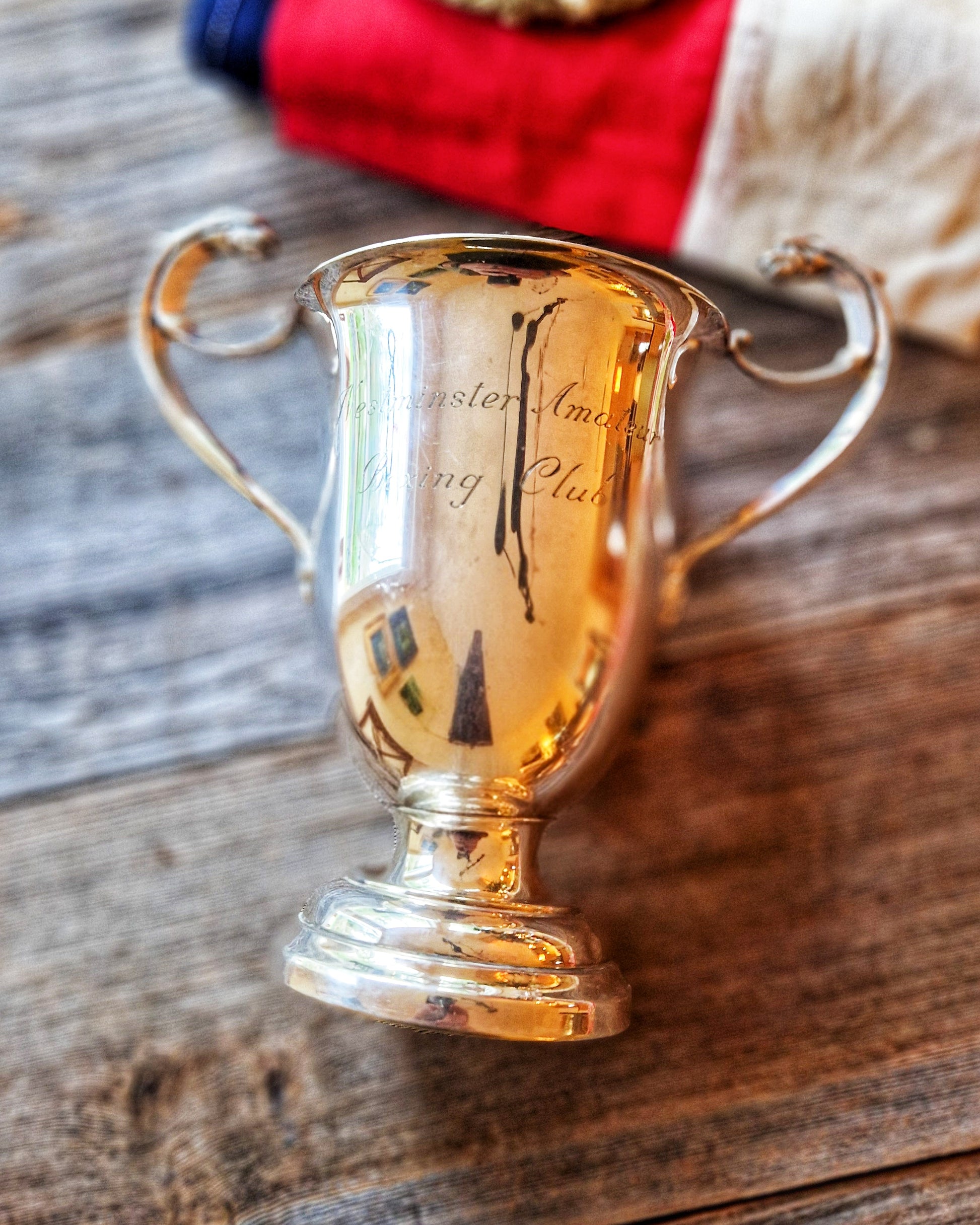 Mid-Century English Silver Plated Trophy c. 1950-1970 | Westminster Amateur Boxing Club (London)