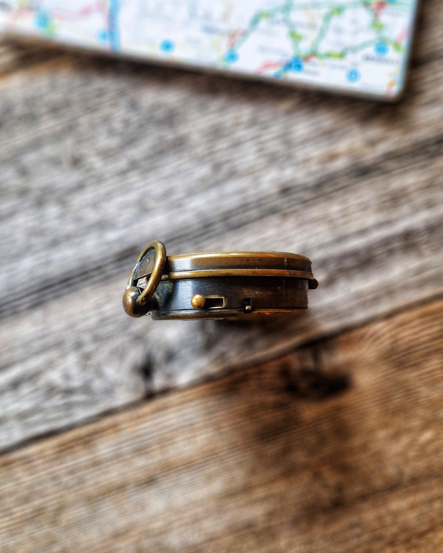 Edwardian Brass Prismatic Compass by F. Barker & Co. London | English Navigation Instrument, c. 1903–1912