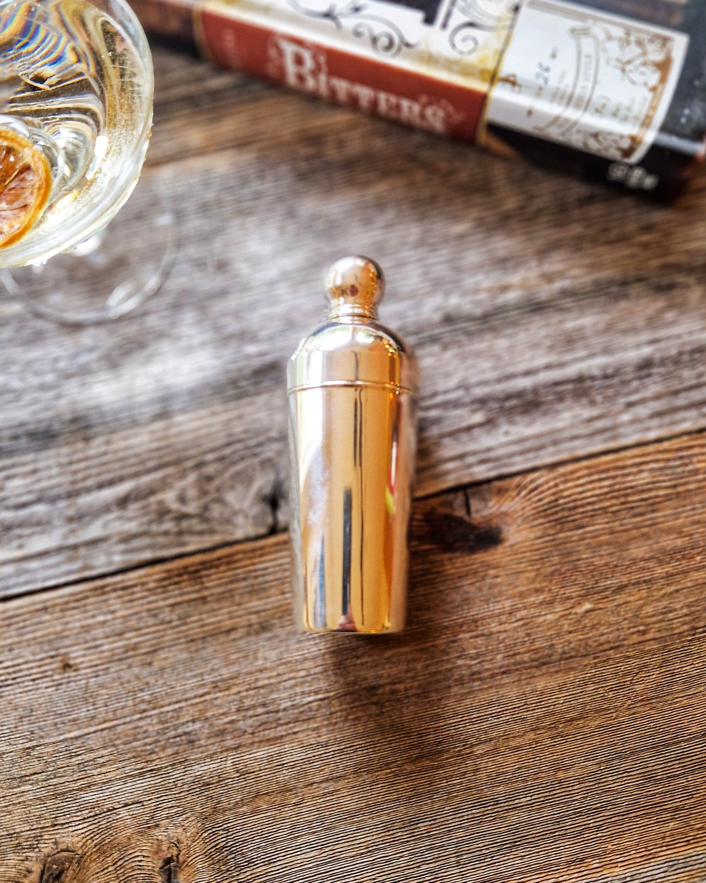 Art Deco English Cocktail Dash Bottle c. 1920–1940 | Silver Plated Vintage Barware