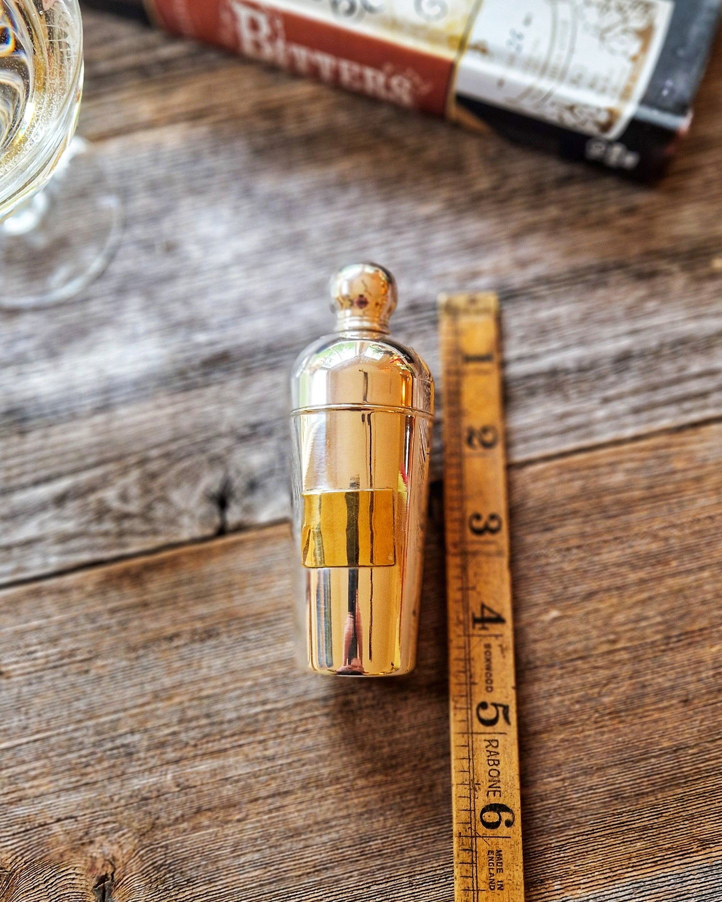 Art Deco English Cocktail Dash Bottle c. 1920–1940 | Silver Plated Vintage Barware